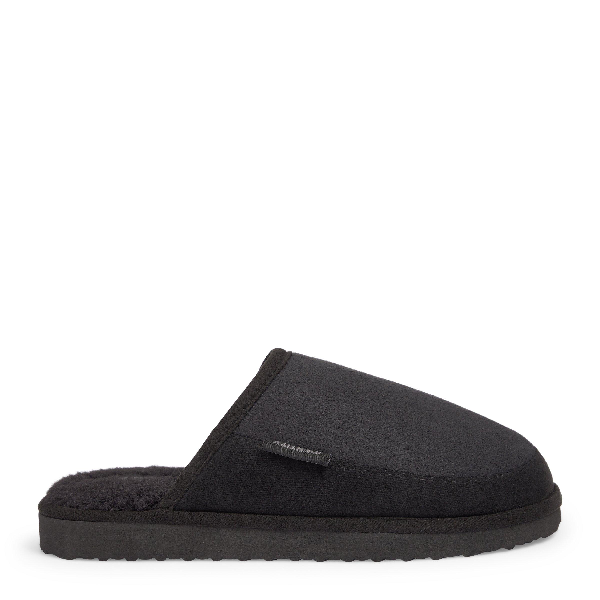 mens black mule slippers