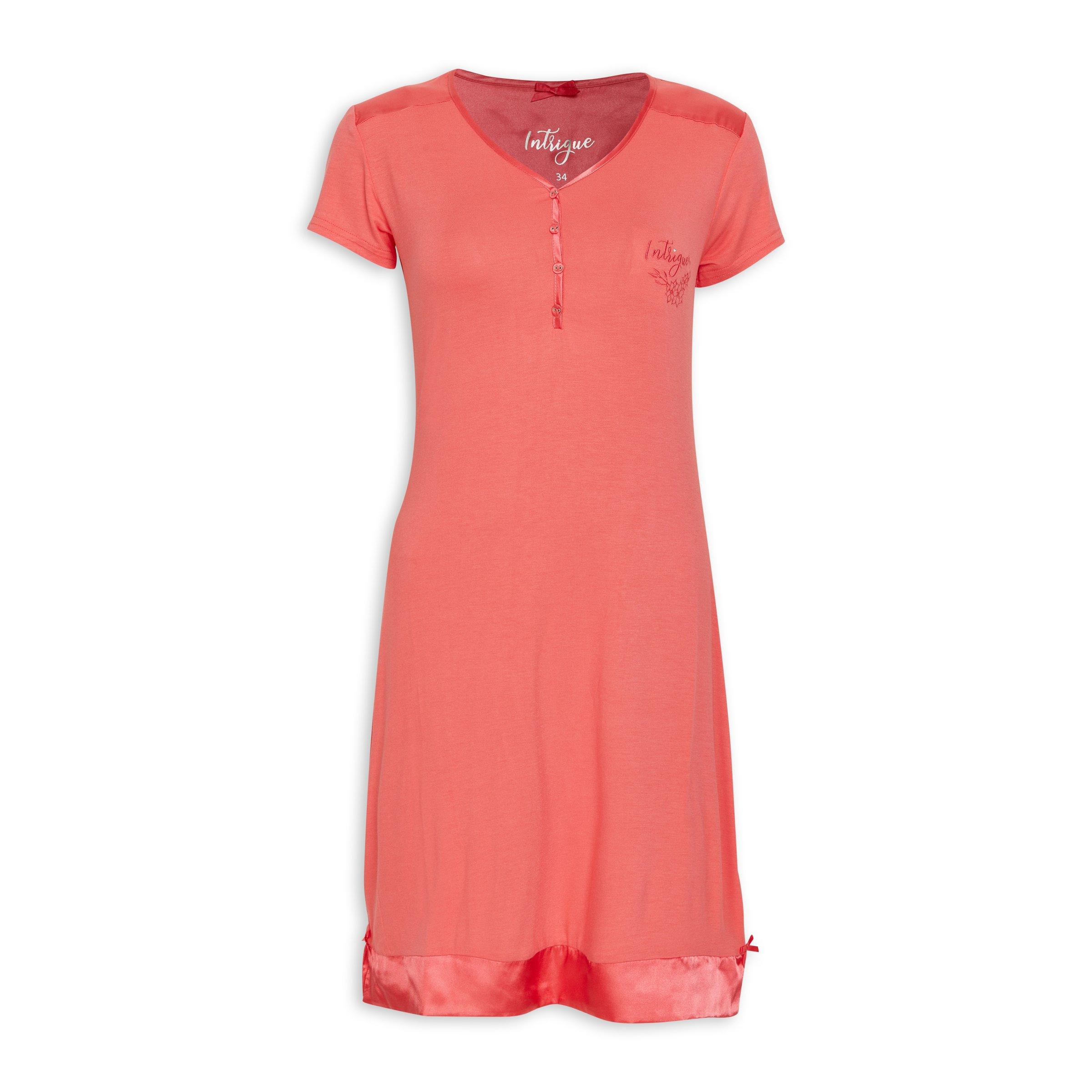 Pink Pearl-Colored Fashion Nightdress main image 1