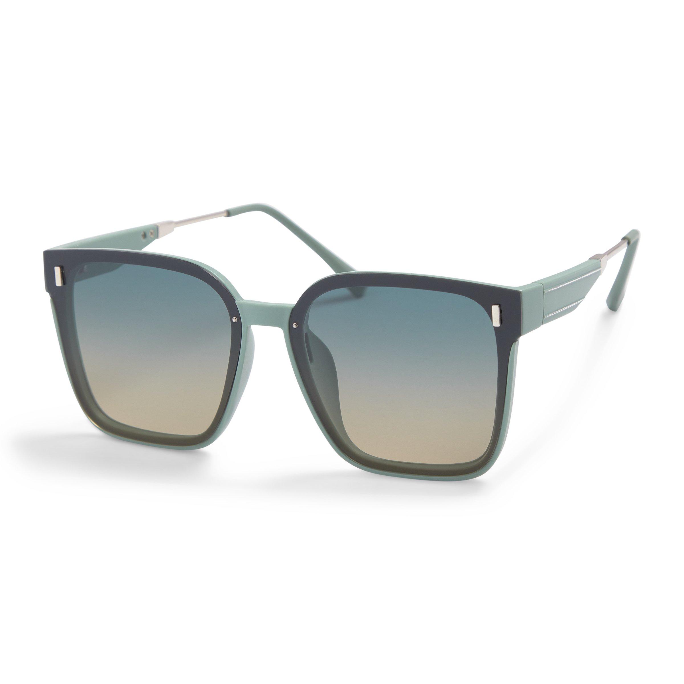 Solid Green Yellow Lens Sunglasses (3205505) | Birlin Mens Accessories