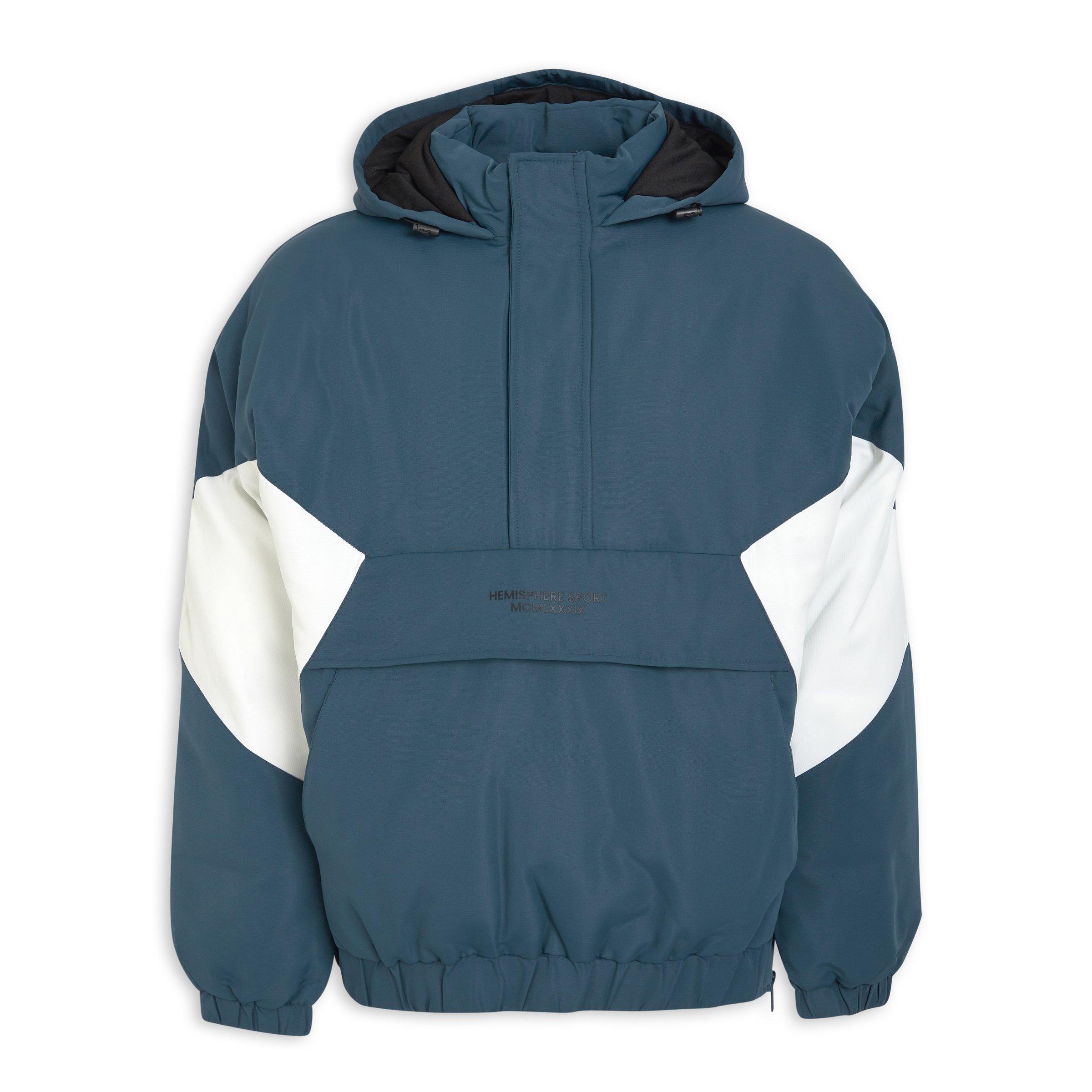 Petrol Blue Colourblocked Cagoule Jacket (3205665) | Hemisphere Sport