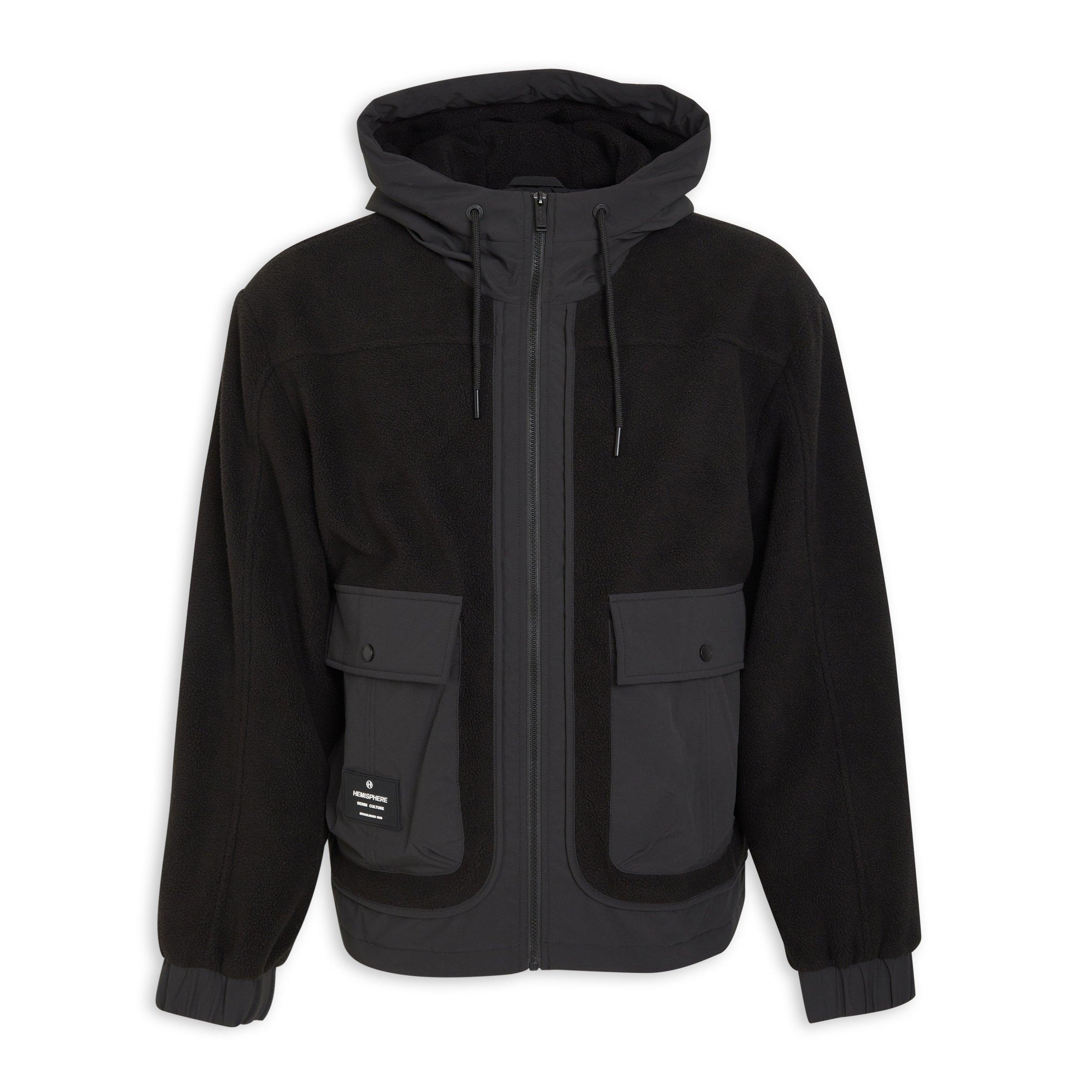 Black Zip-through Hoodie (3206053) | Hemisphere