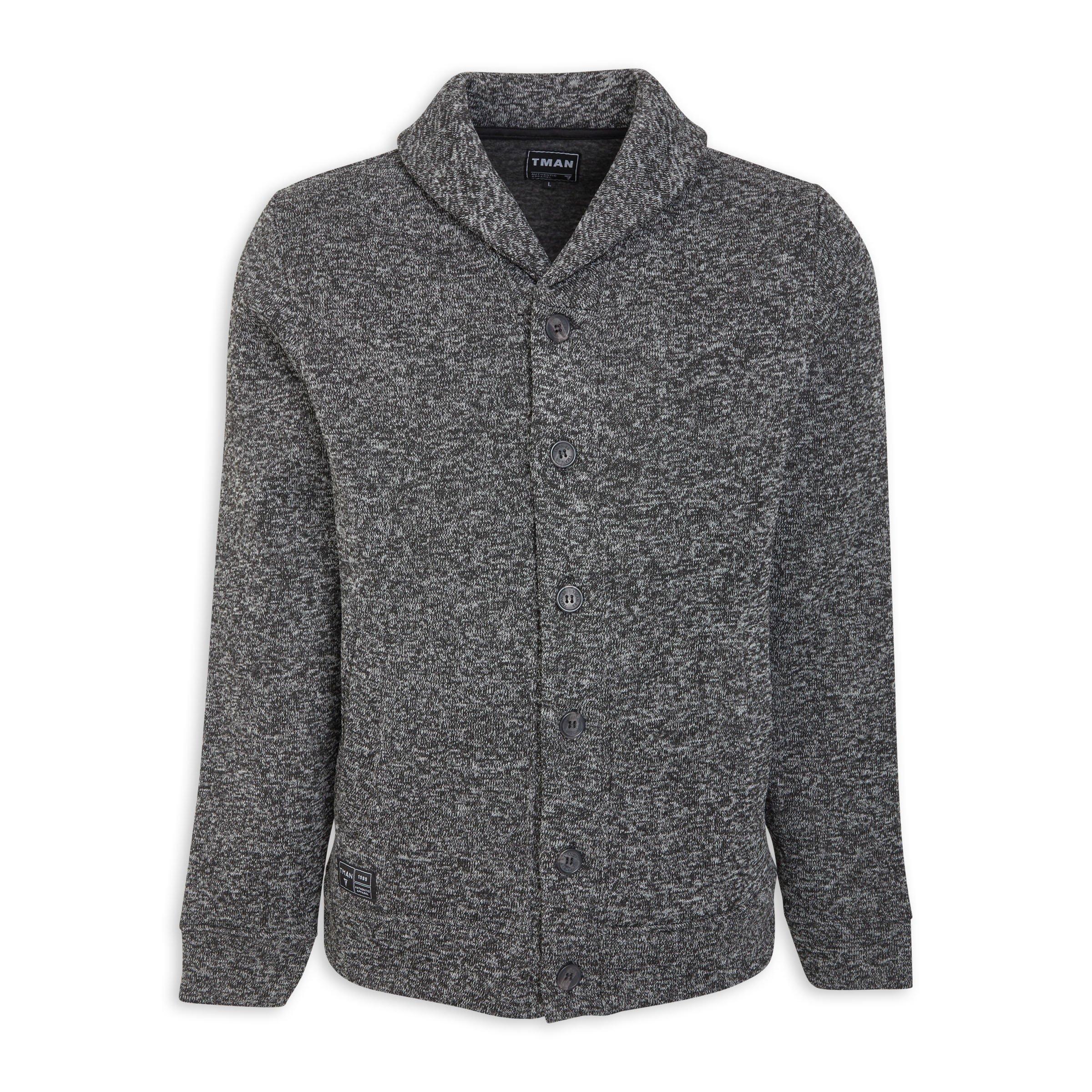 Charcoal Grey Cardigan (3206057) | Truworths Man