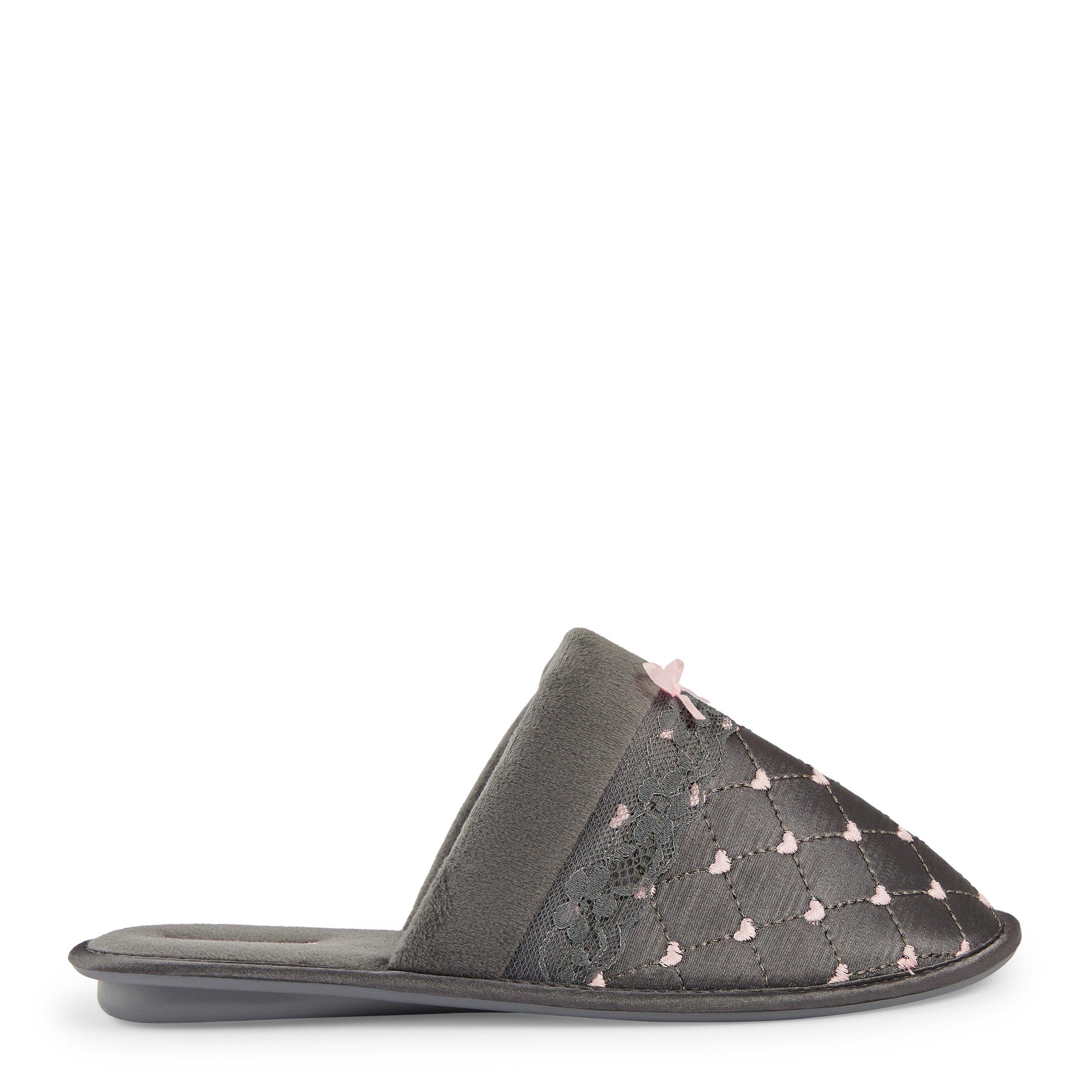 THICK-SOLED CHAIN HEART SLIPPER IN BISQUE BEIGE LAMBSKIN