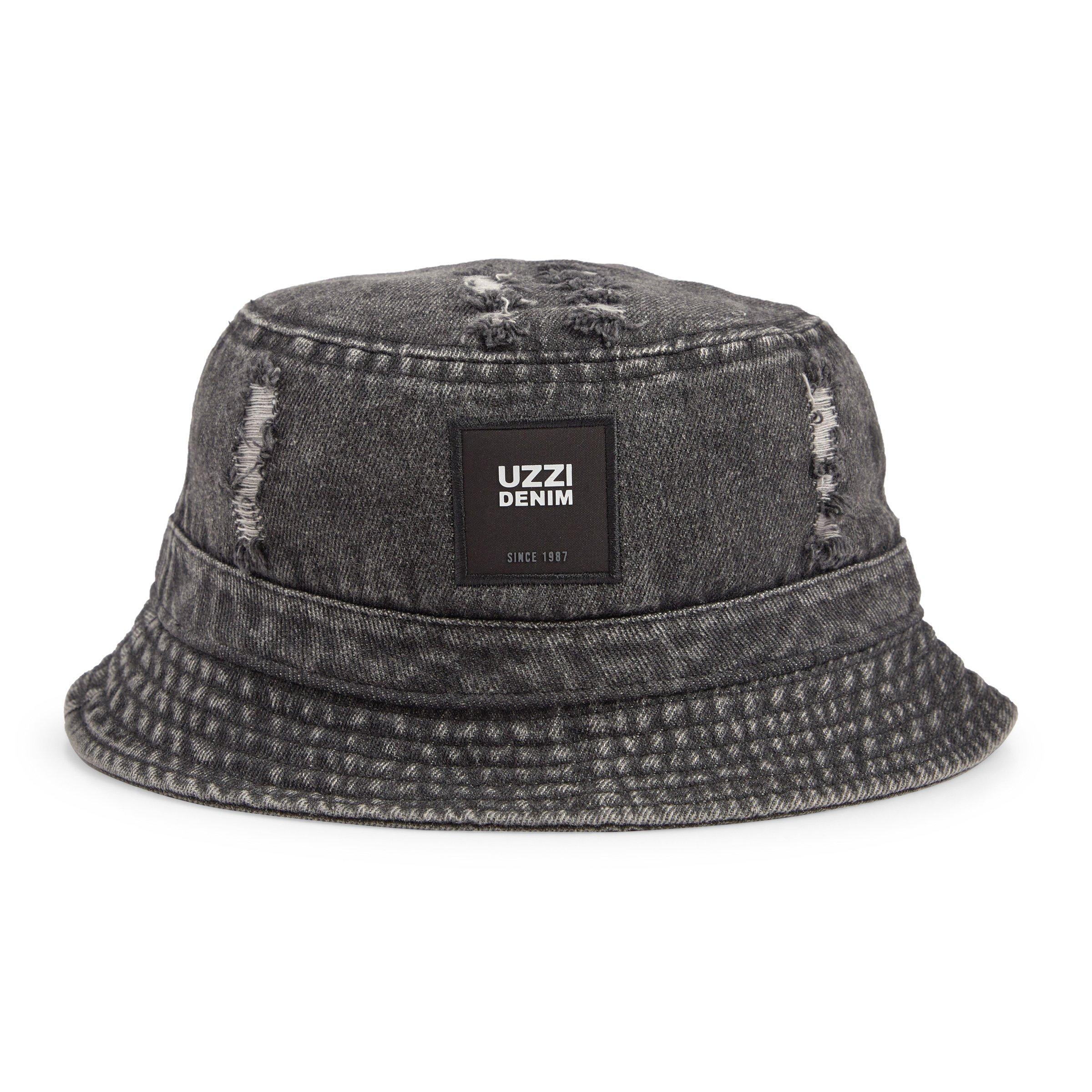 Black Denim Bucket Hat (3206750) | UZZI
