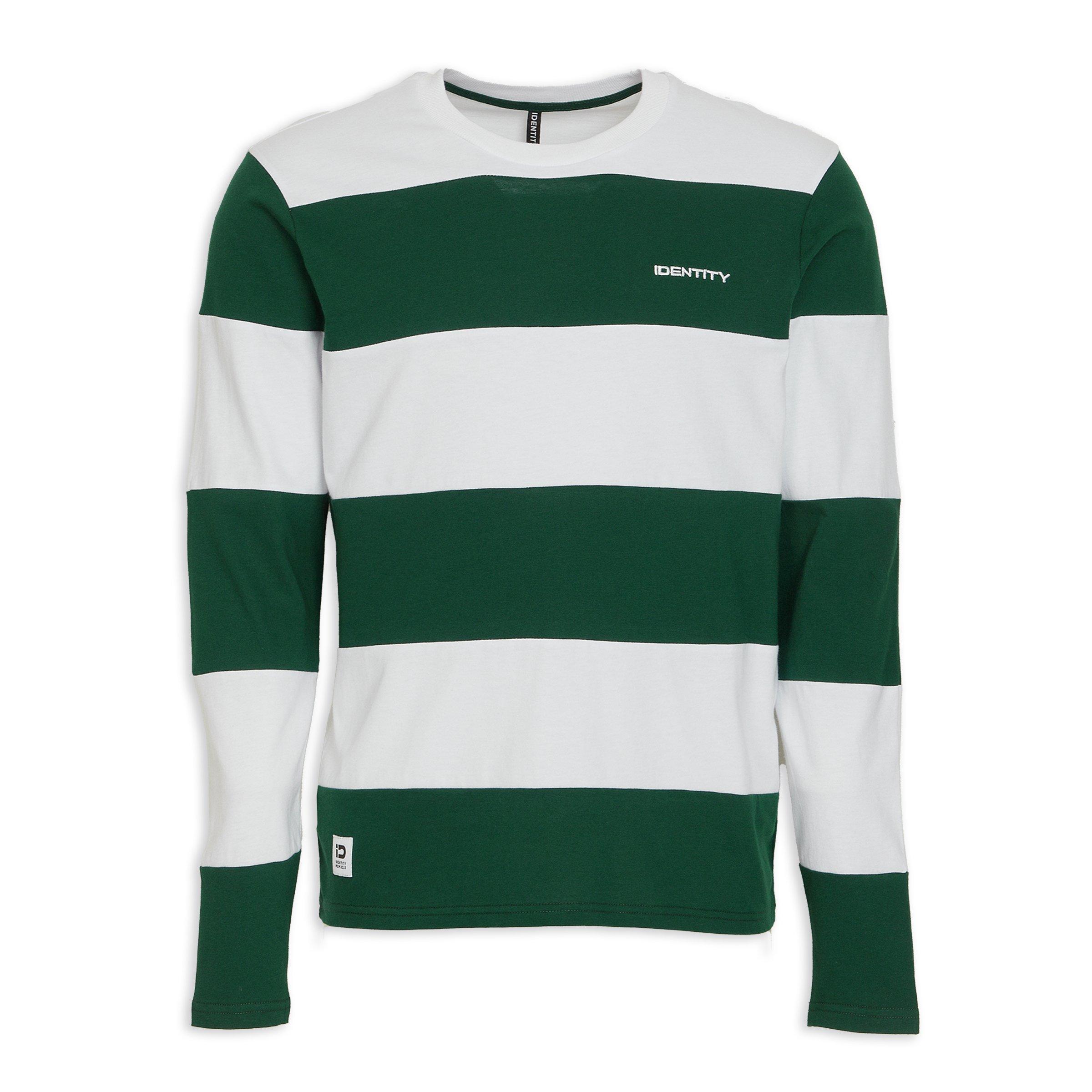 Light Green Striped Tee Unisex main image 1
