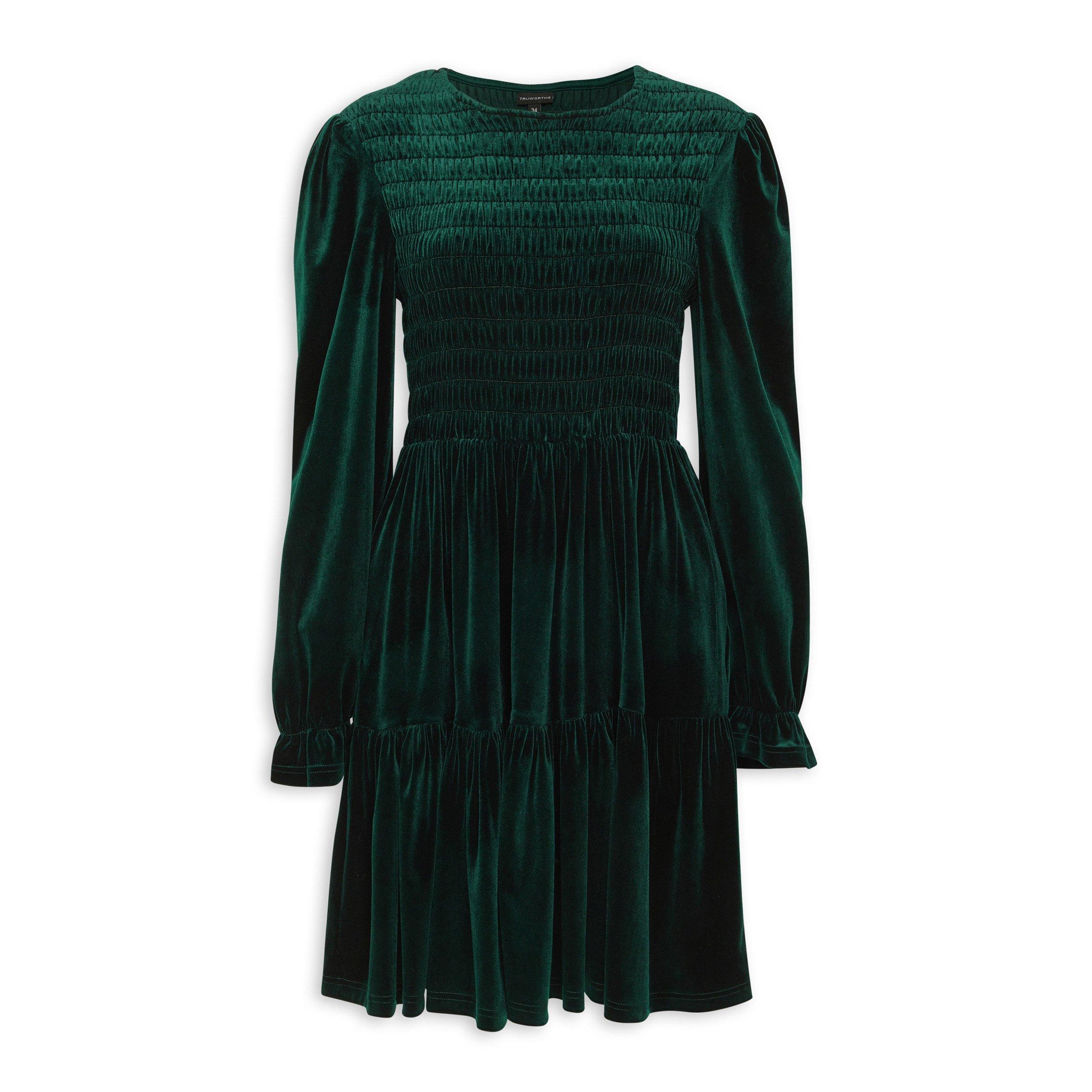 Emerald Green Tiered Dress (3206775) | Truworths