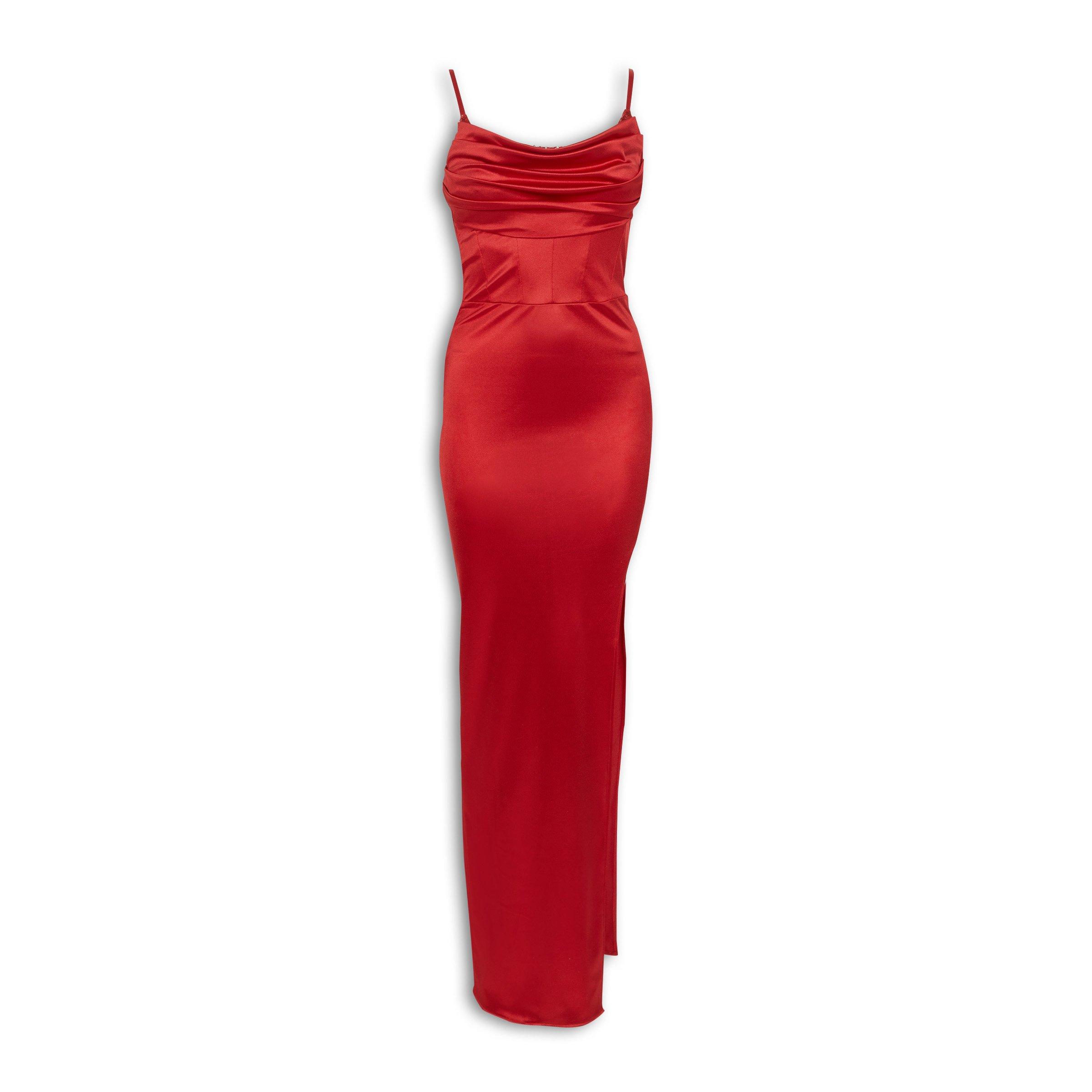 Yde Evening Dresses Yde Red Dresses Red Cowl Sequins Maxi Dress (3206866)  Jolie Comme Moi