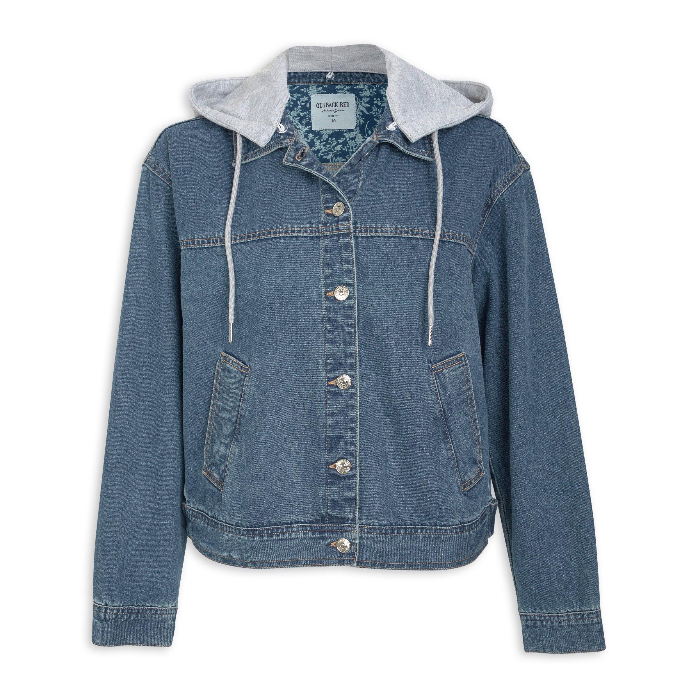 Blue Denim Jacket with Hoodie (3207894) | OUTBACK RED