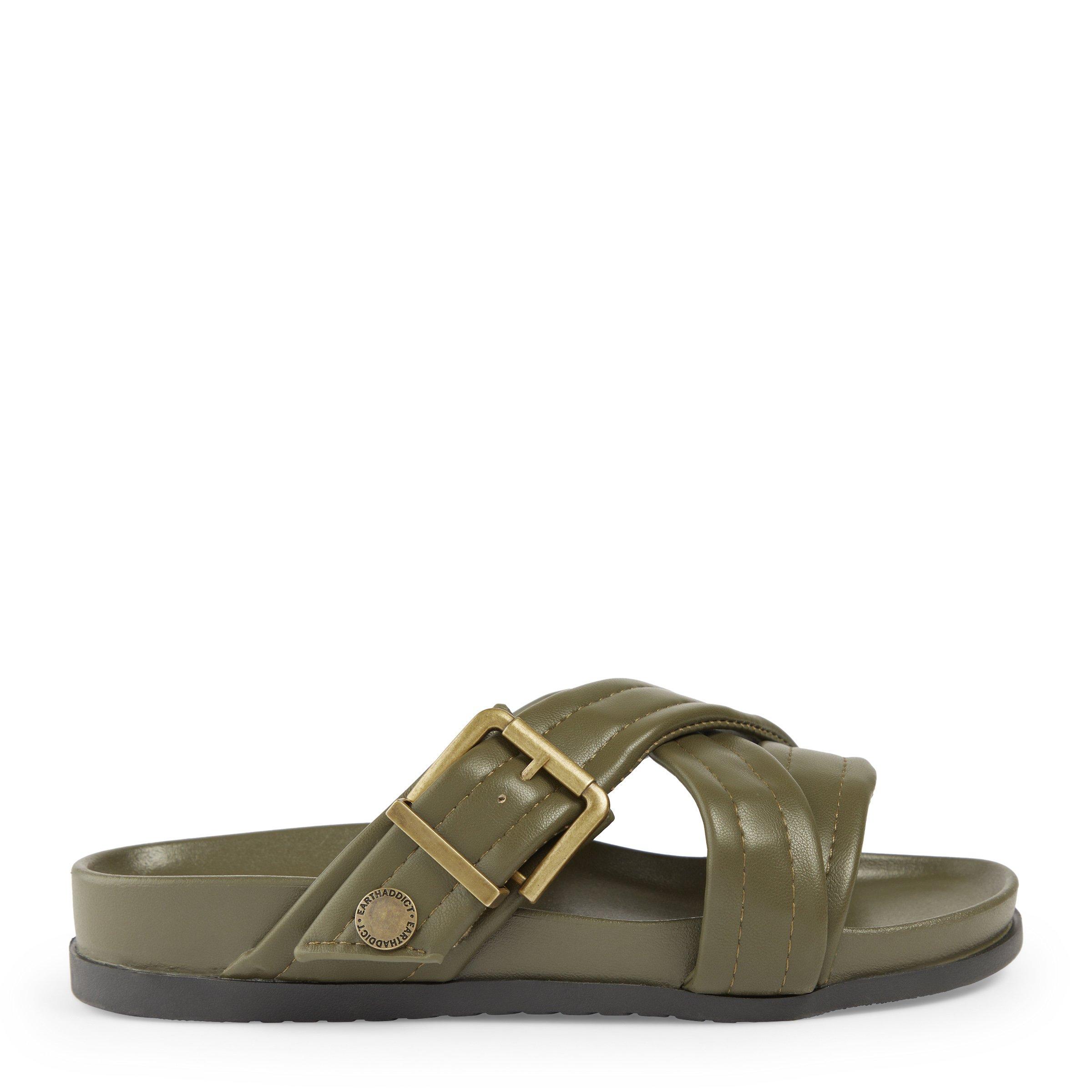 Khaki Green Mule Sandals (3208381) | Earthaddict