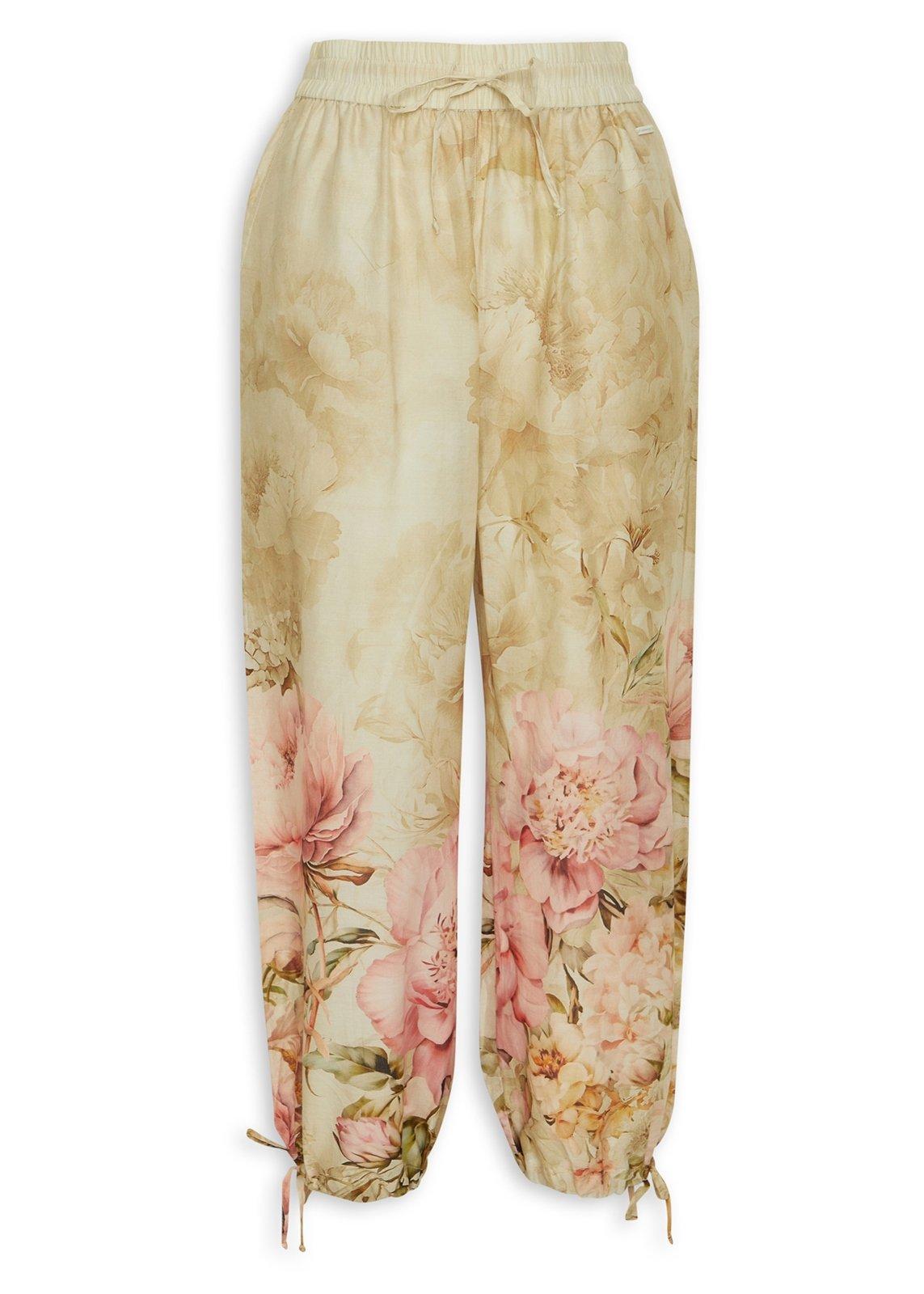 1677 Camel Ankle Grazer Pants