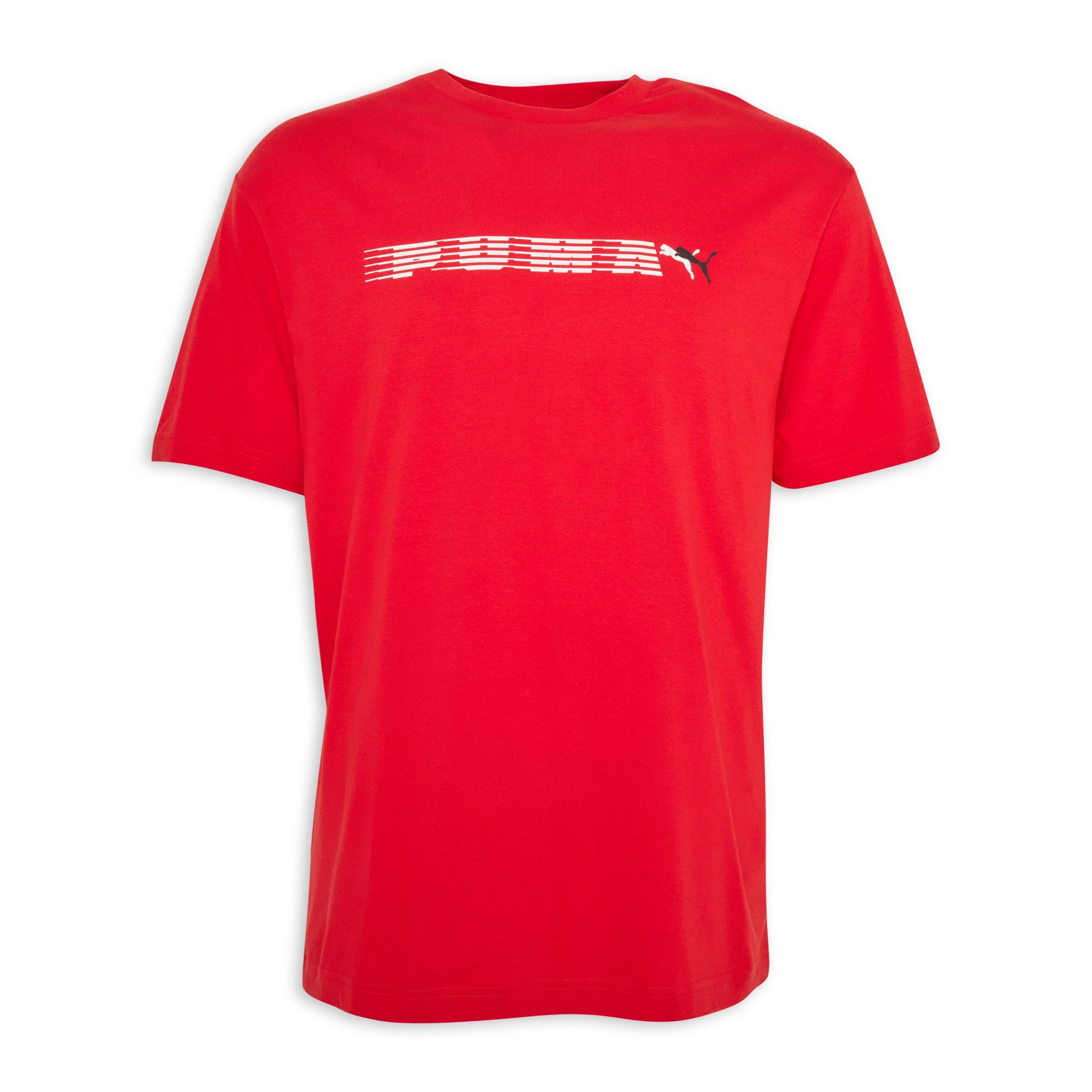 PUMA レッドシャツ XL Red Graphic Relaxed T-shirt (3208657) | Puma