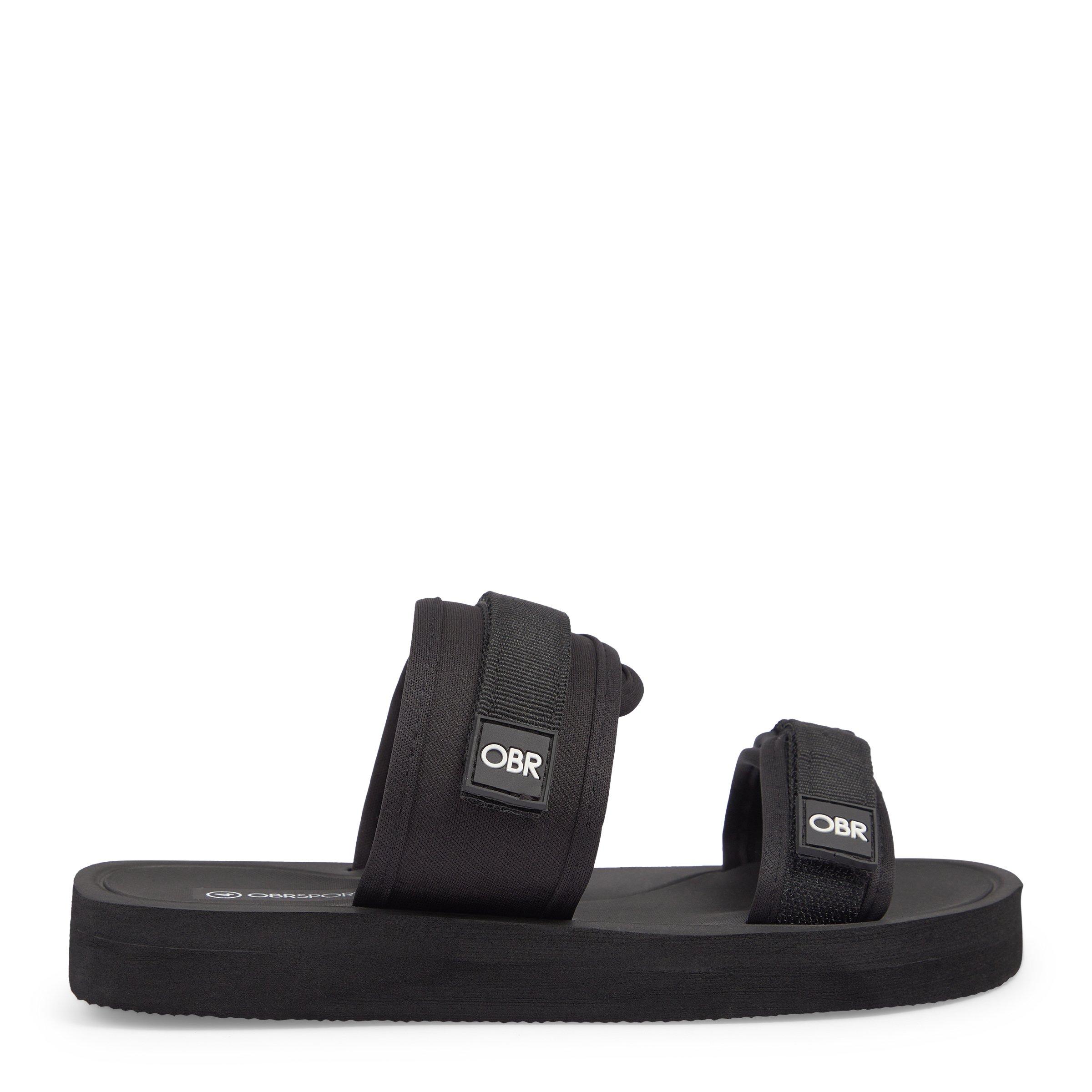 Black Double Strap Sandals