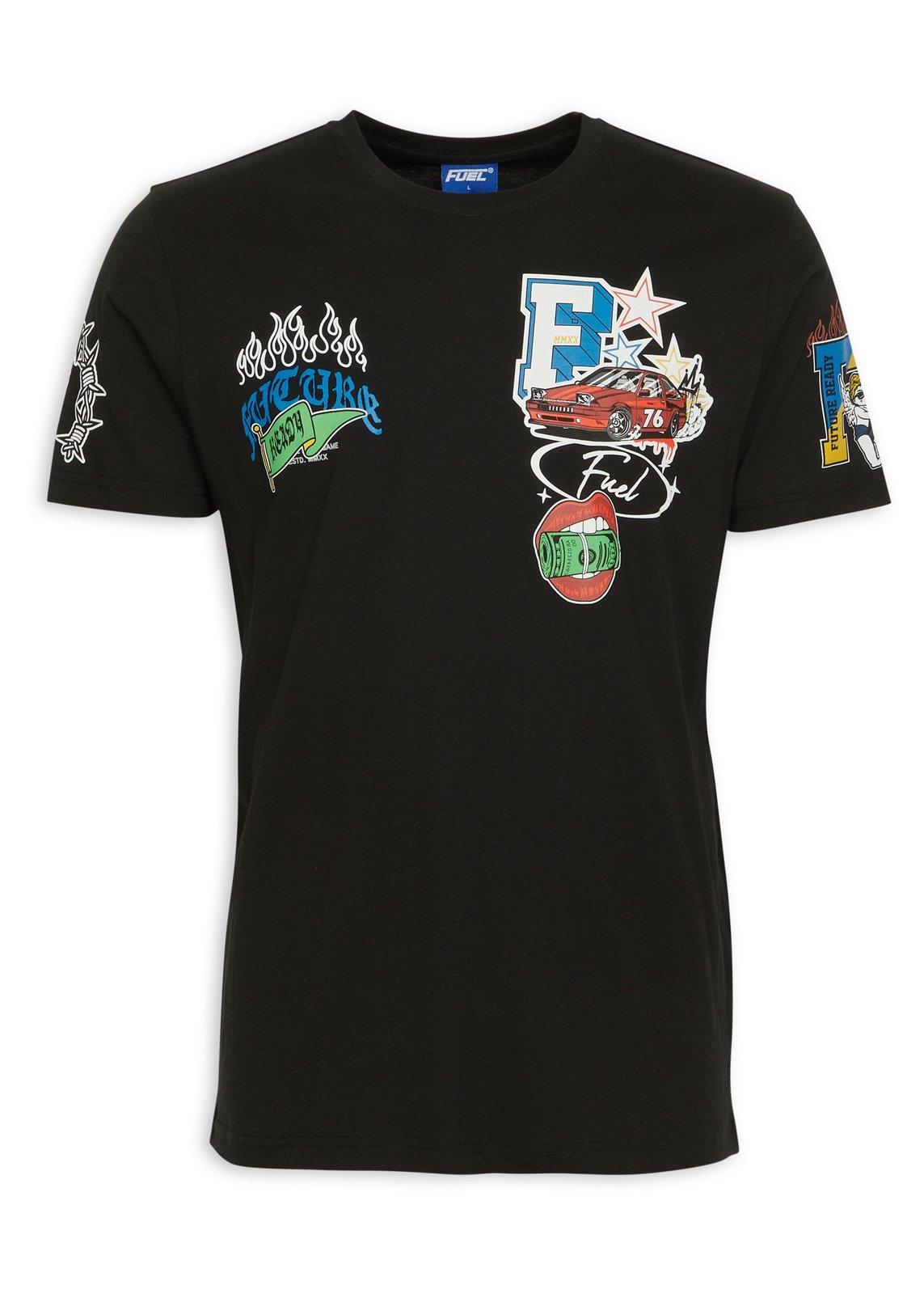 Back print t-shirt - Black Jet main image 1