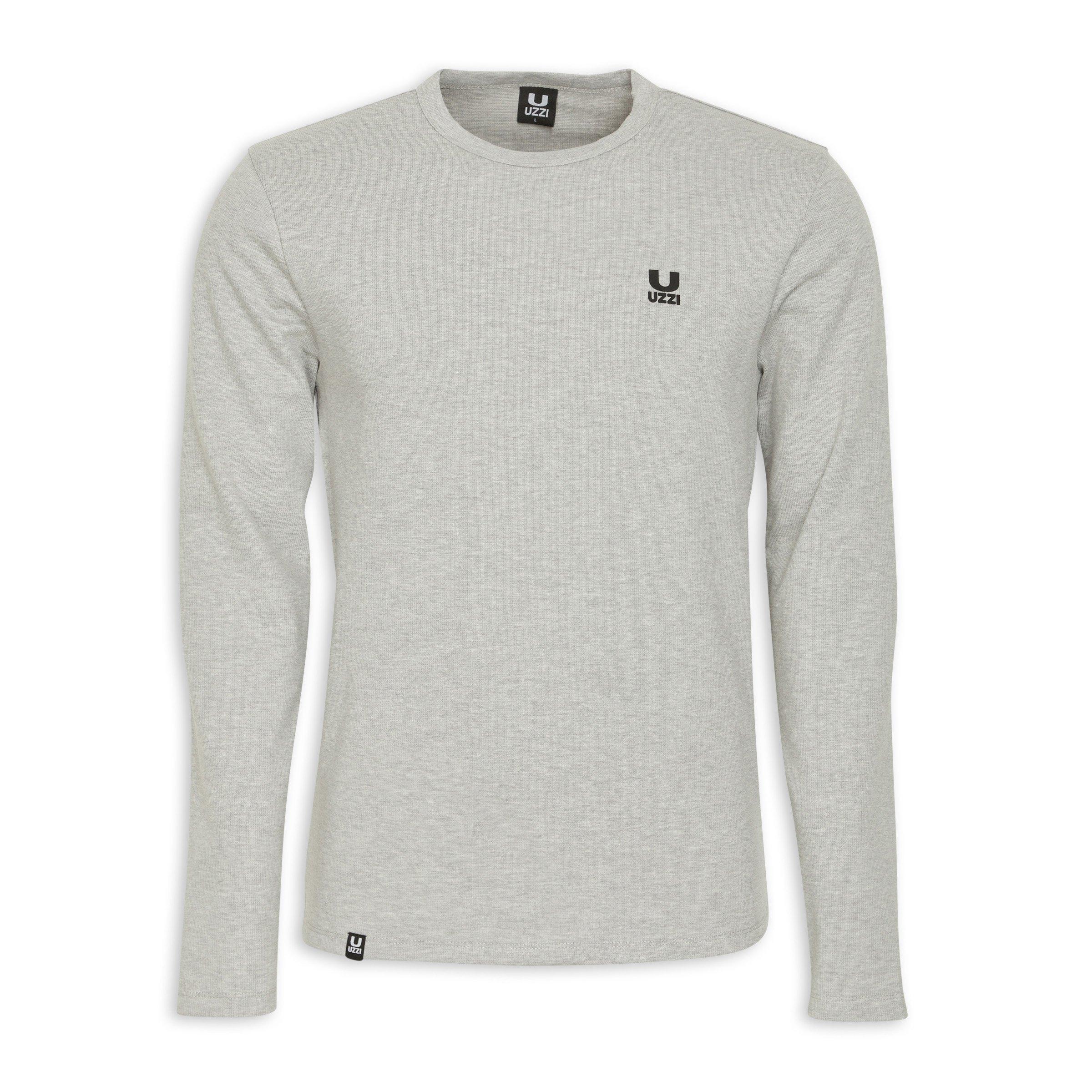 Grey Long Sleeve T-shirt (3210141) | UZZI