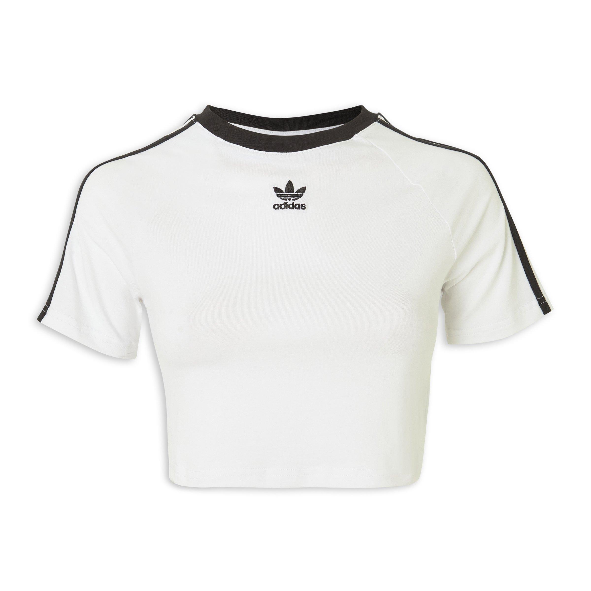 White 3-Stripes Baby Tee (3210712) | Adidas