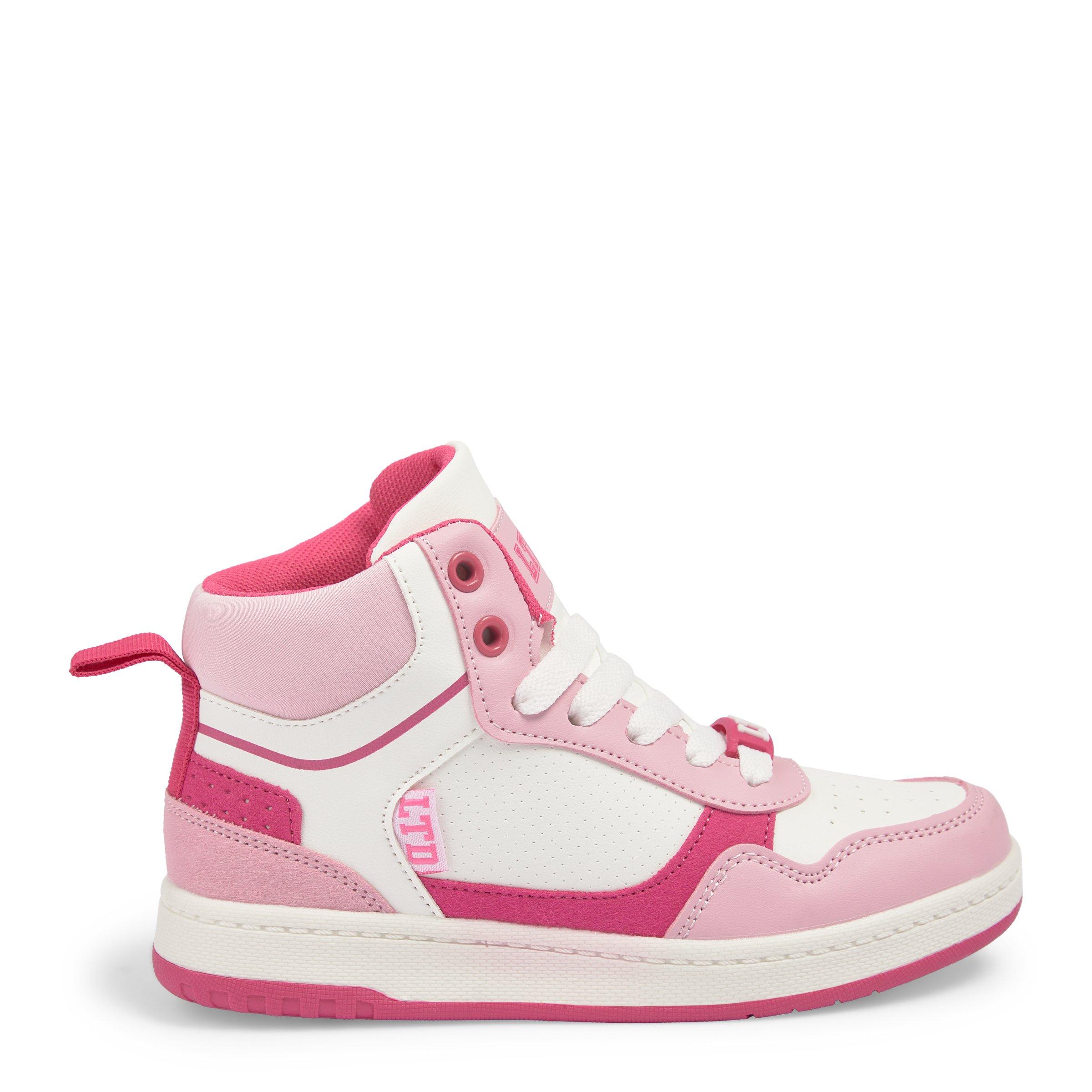 Baskets Montantes KICKERS Kickrup Pour Fille - Textile, Lacets, Confort Ville - Tige Cheville, Semelle Plate