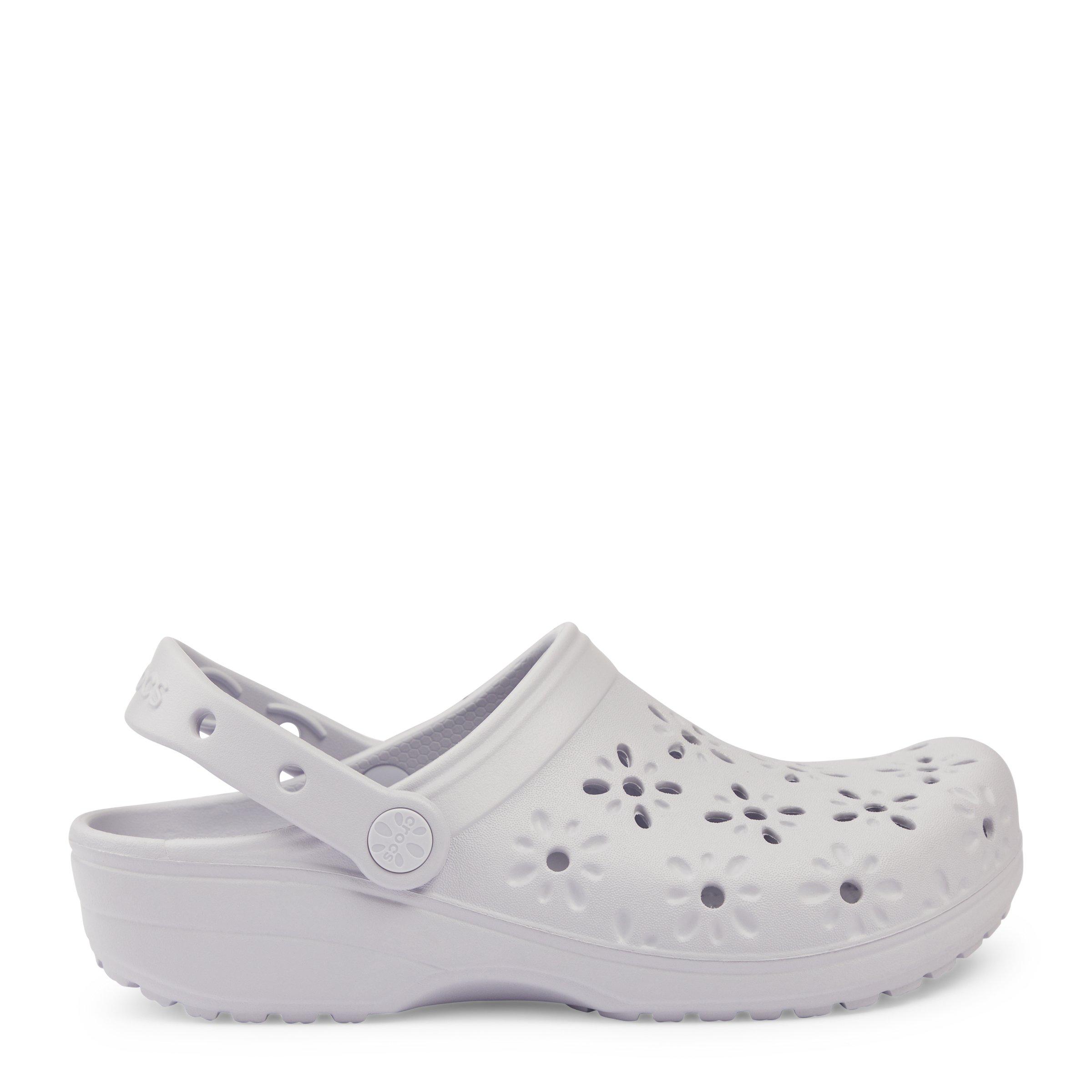 Lavender Classic Floral Cut Out Clog (3211831) | Crocs