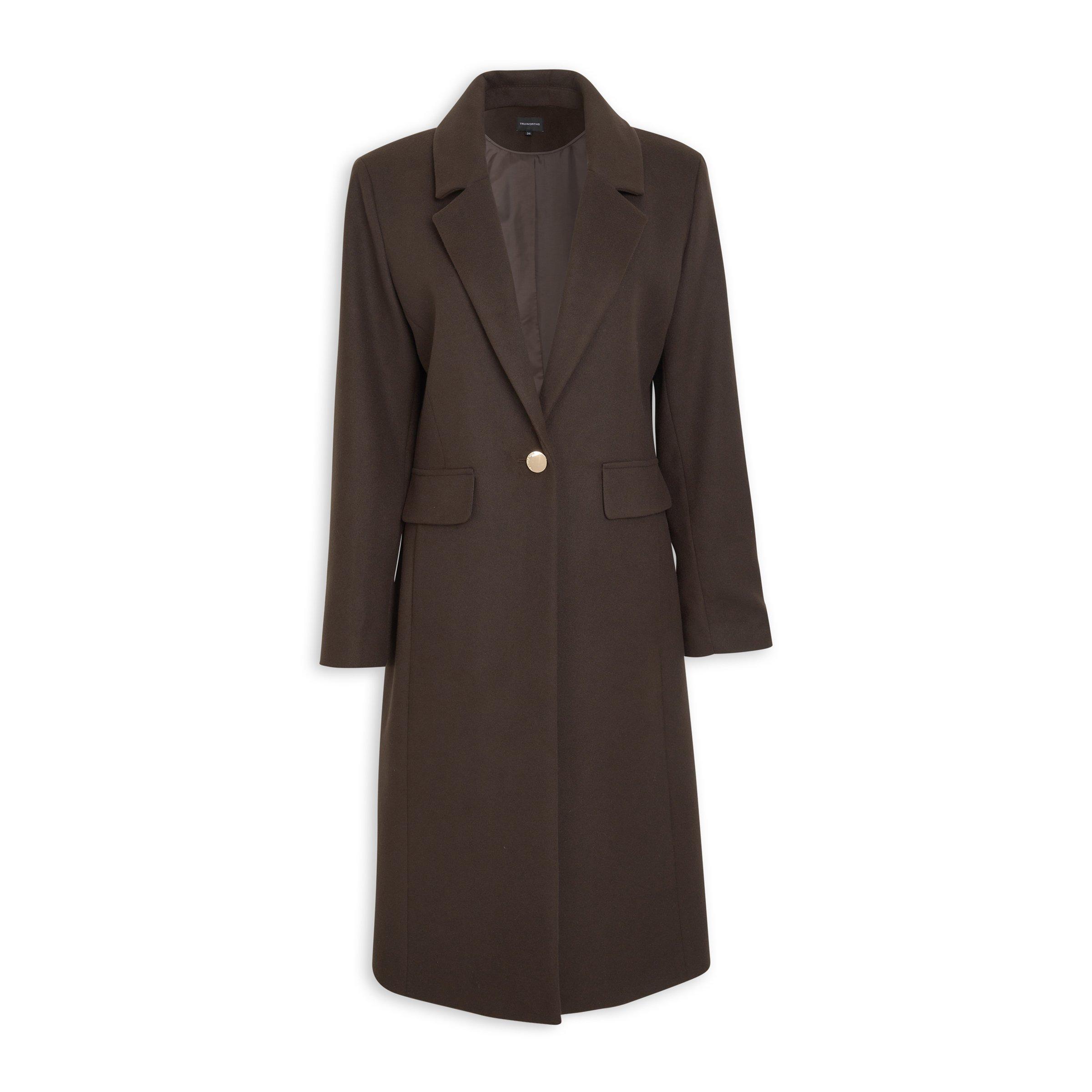 Brown Coat with Flap Pockets (3212201) | Truworths