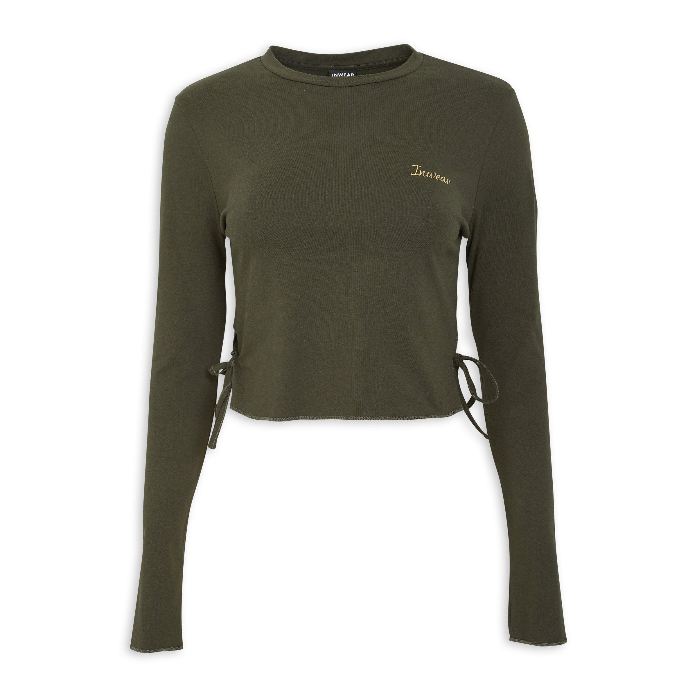 khakis brand green stripe tech shirt main image 1