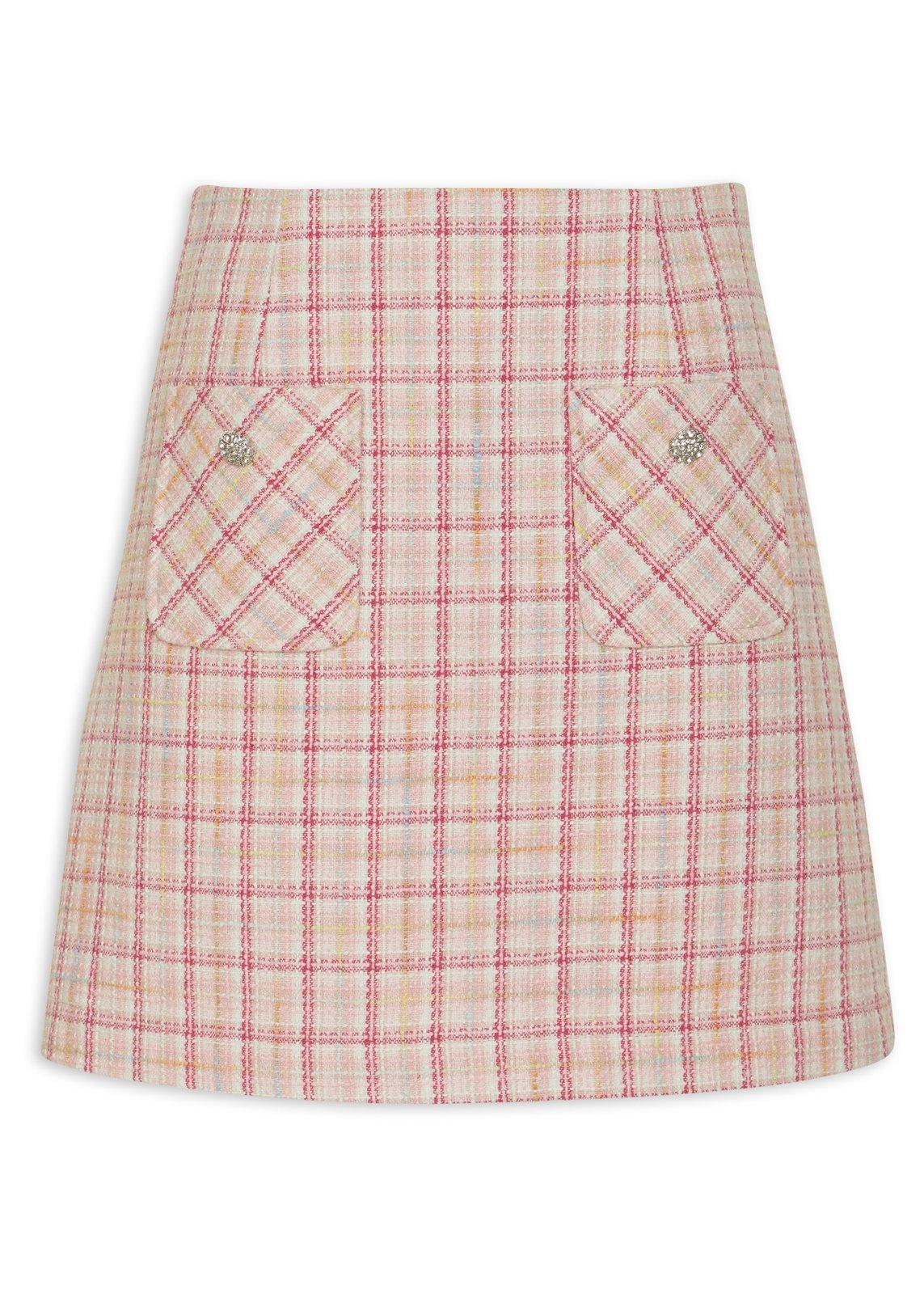 Pink Check A-line Skirt (3212304) | Inwear