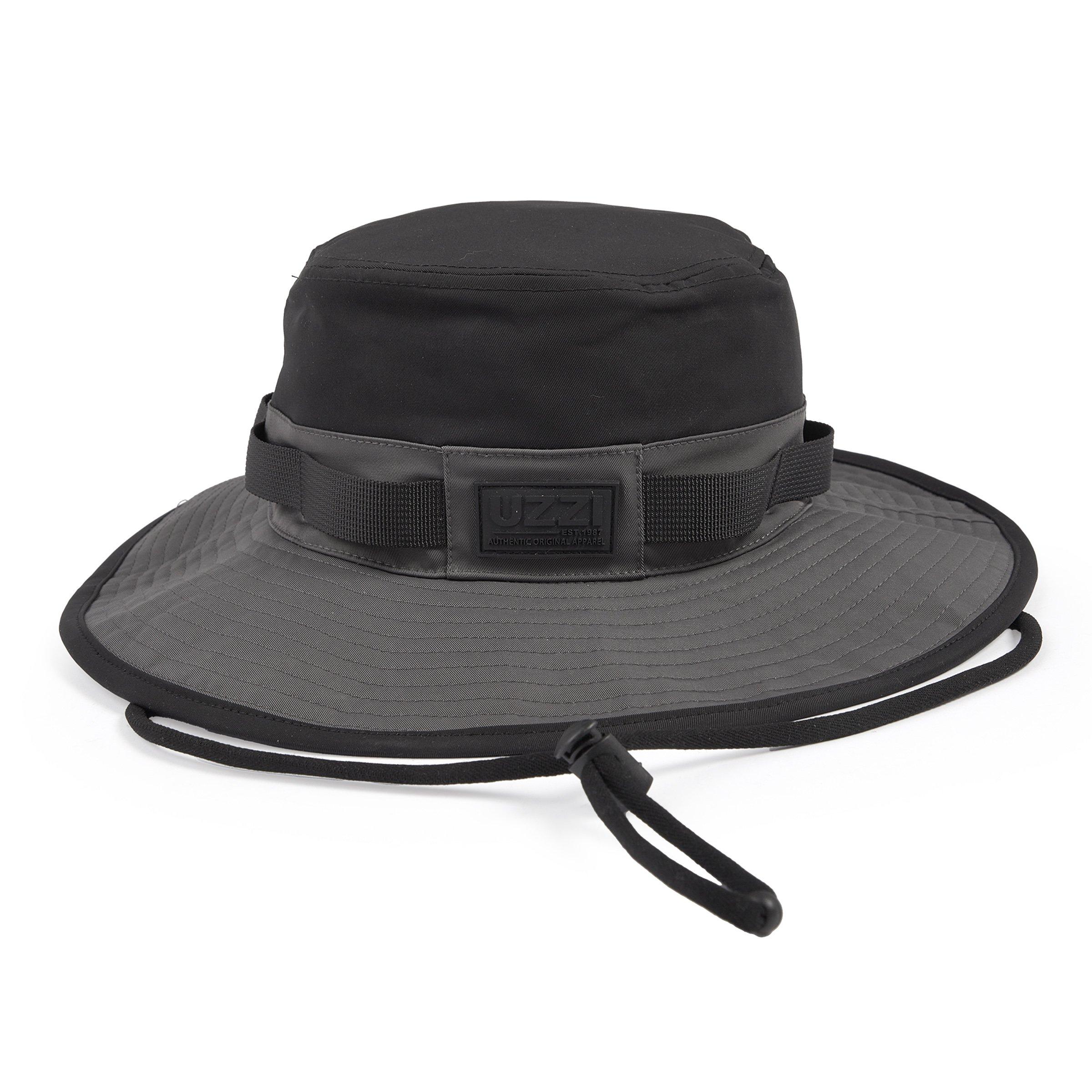 Black Colourblocked Bucket Hat (3212311) | UZZI