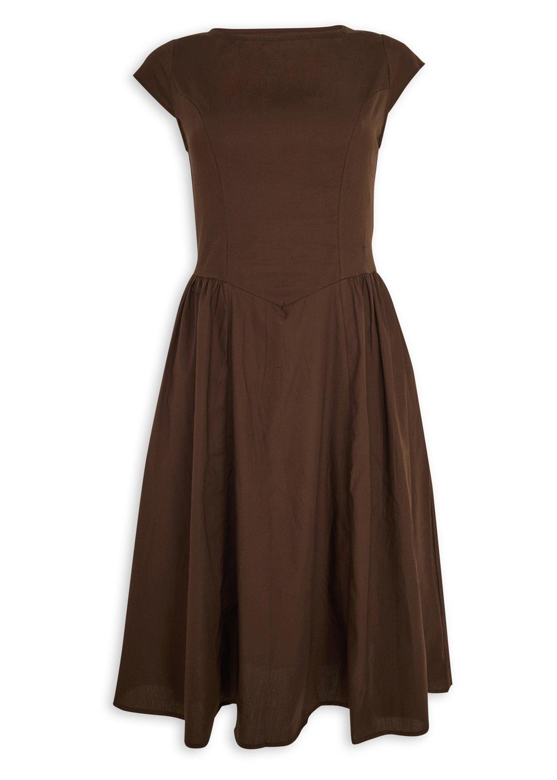 sachin and babi light blue dress Shirt dress in cotton Brown main image 1