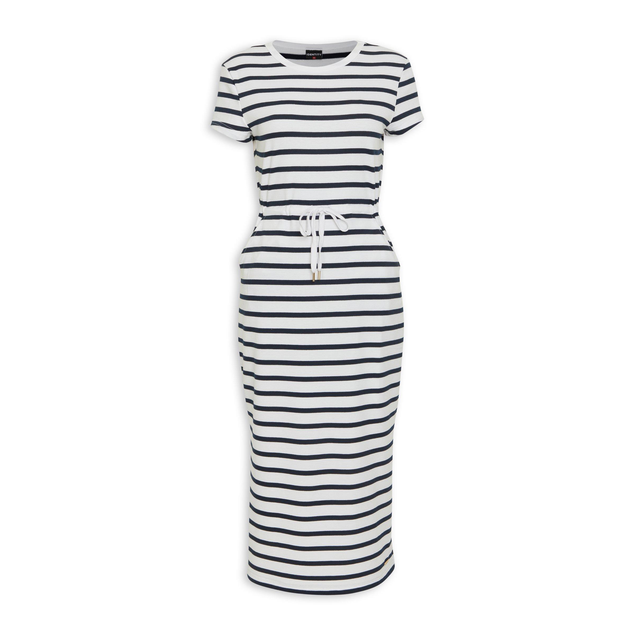 2375 Multi Colour Drawstring Waistband Dress