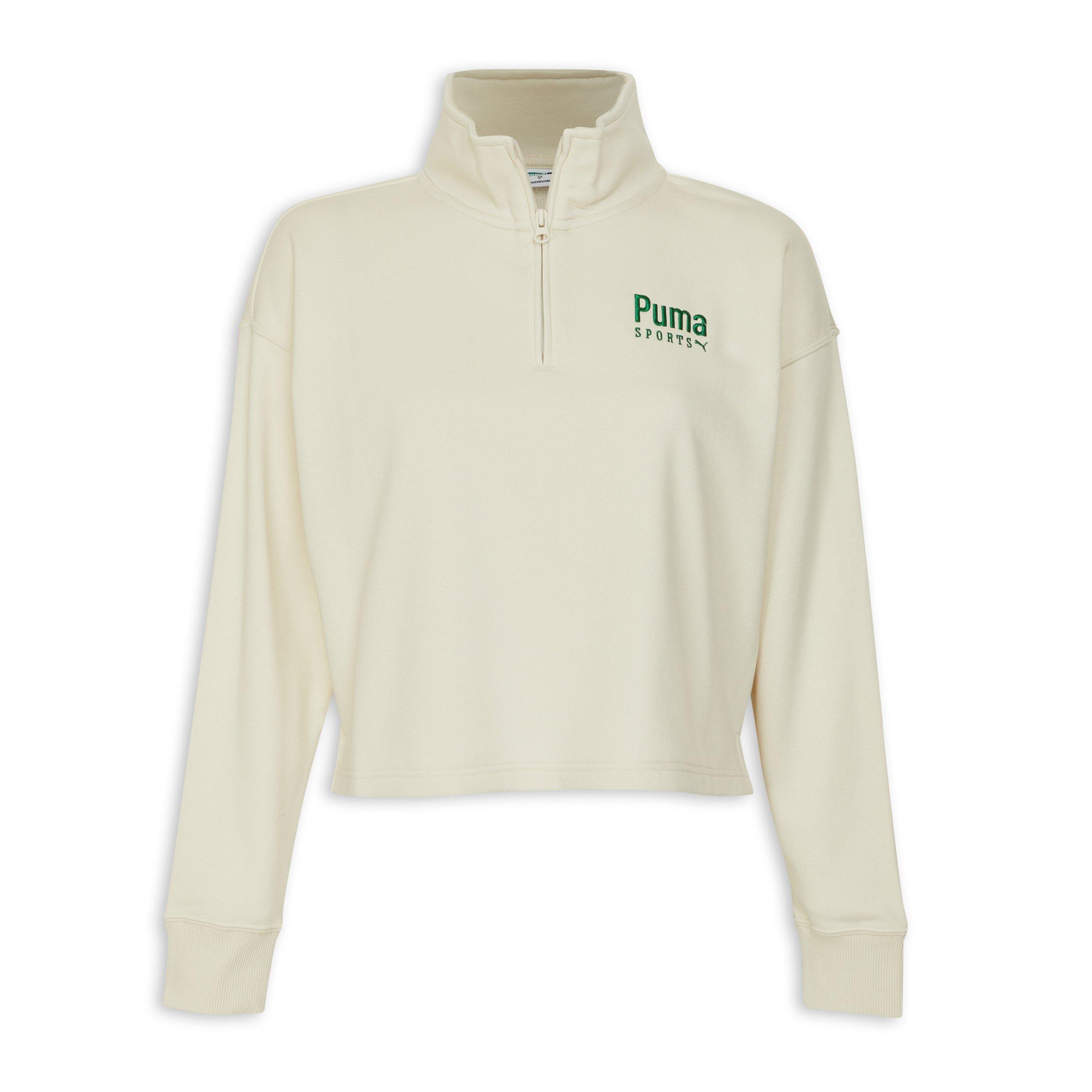 Cream Women's Half-Zip Crew (3217850) | Puma