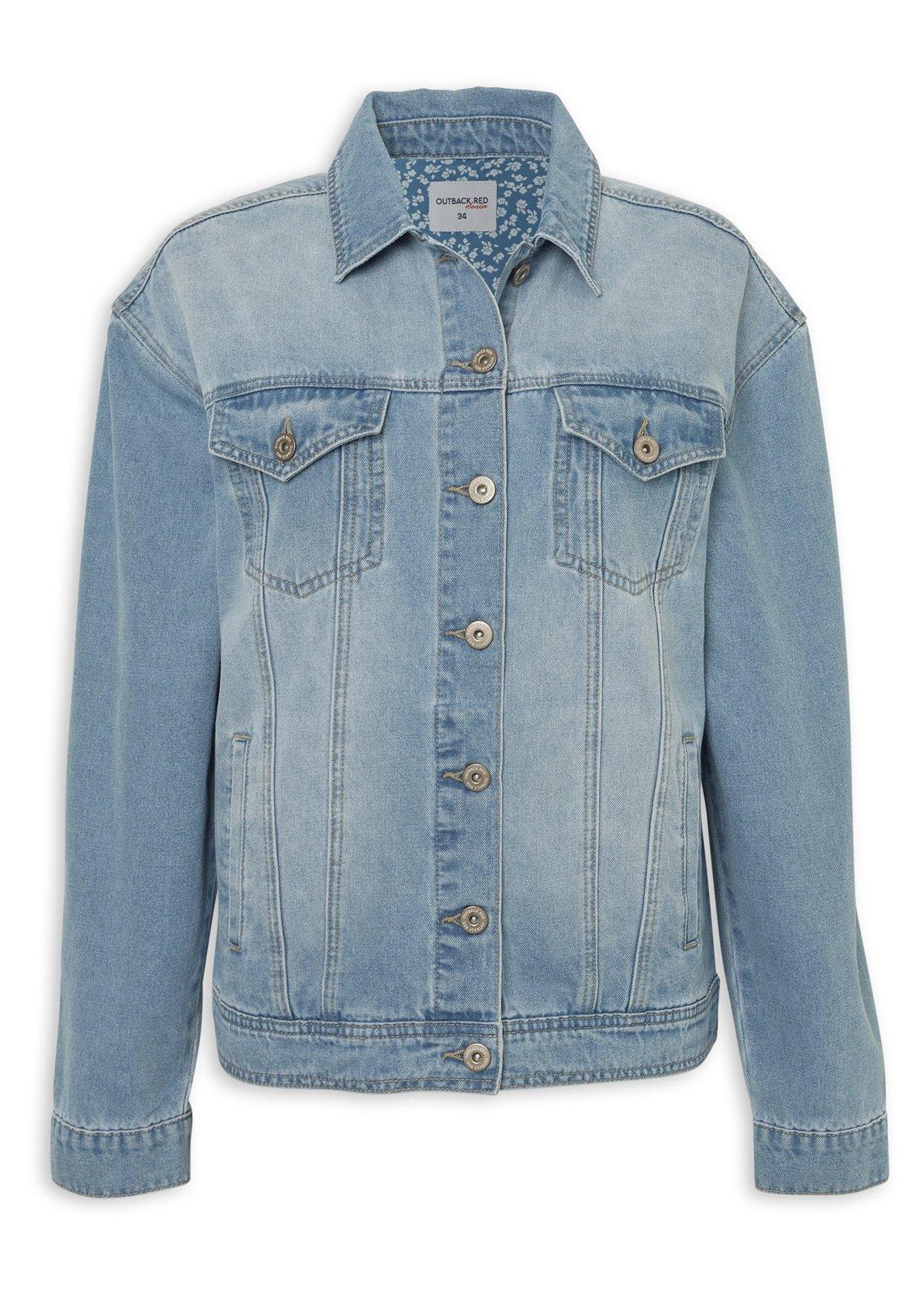 Blue Light Wash Denim Jacket (3218936) | OUTBACK RED