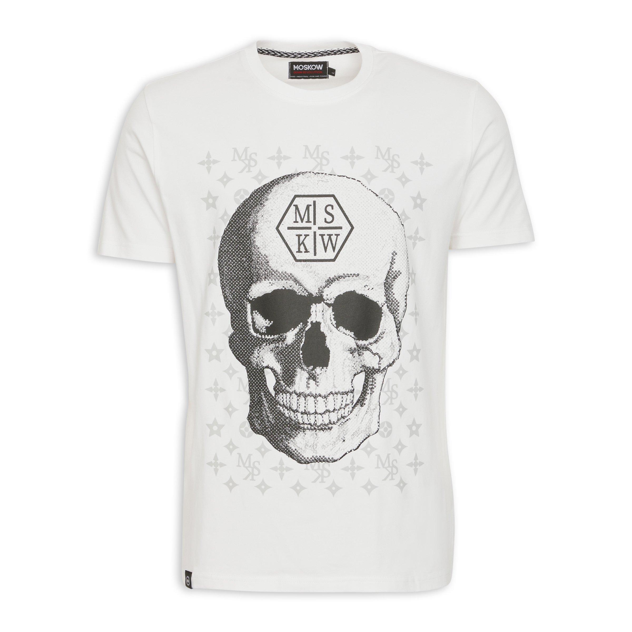 White Skull Graphic T-shirt (3218996) | Moskow