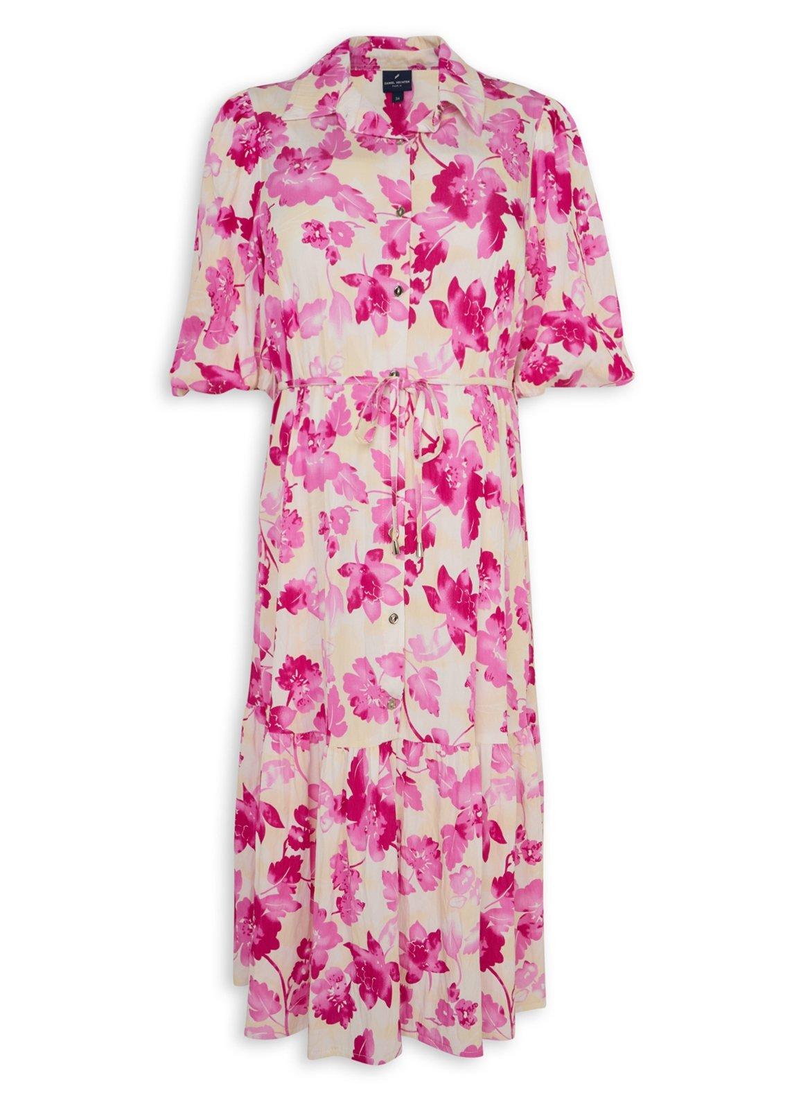 Pink Floral Midi Dress (3219303) | Daniel Hechter