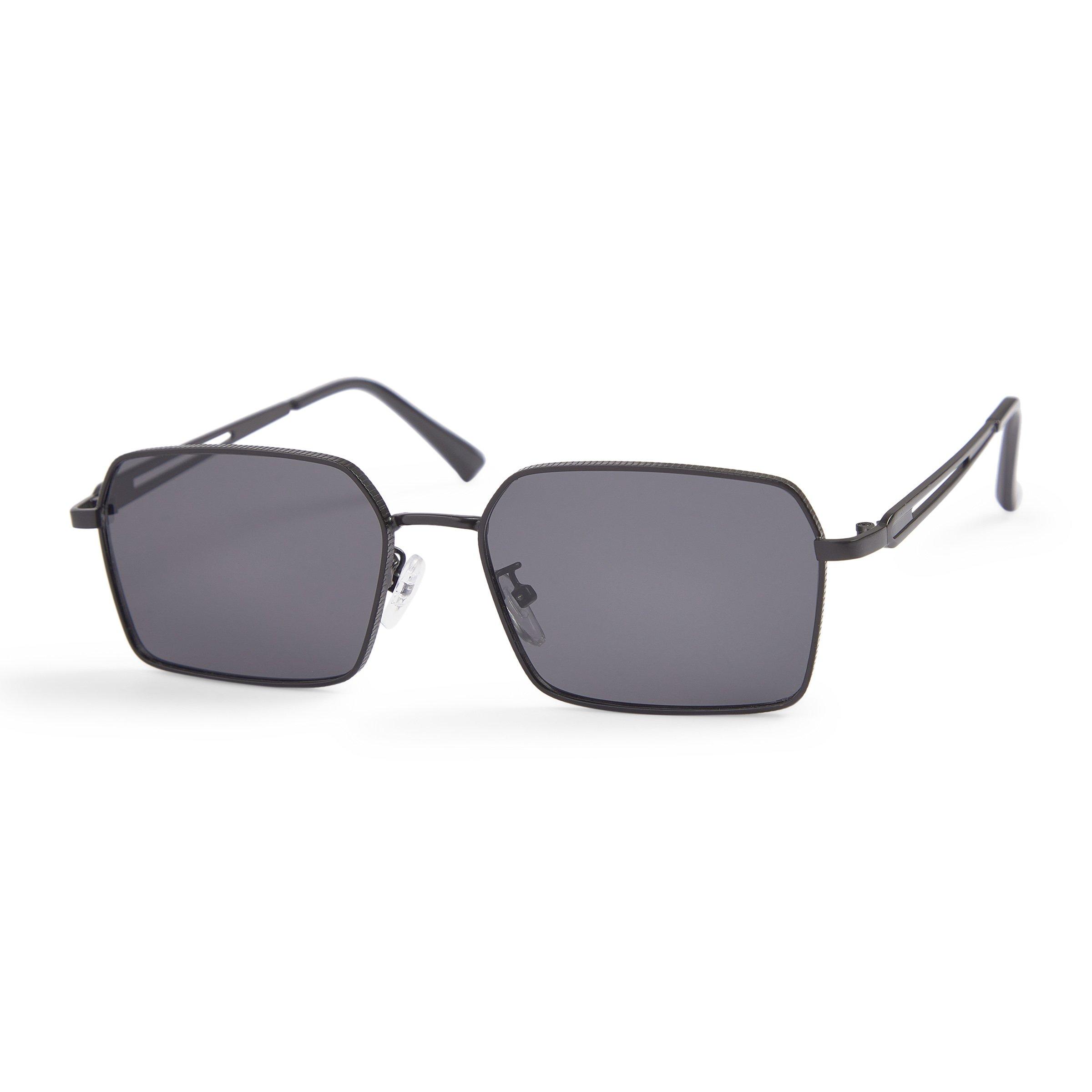 Black Classic Metal Frame Sunglasses (3219353) | Birlin Mens