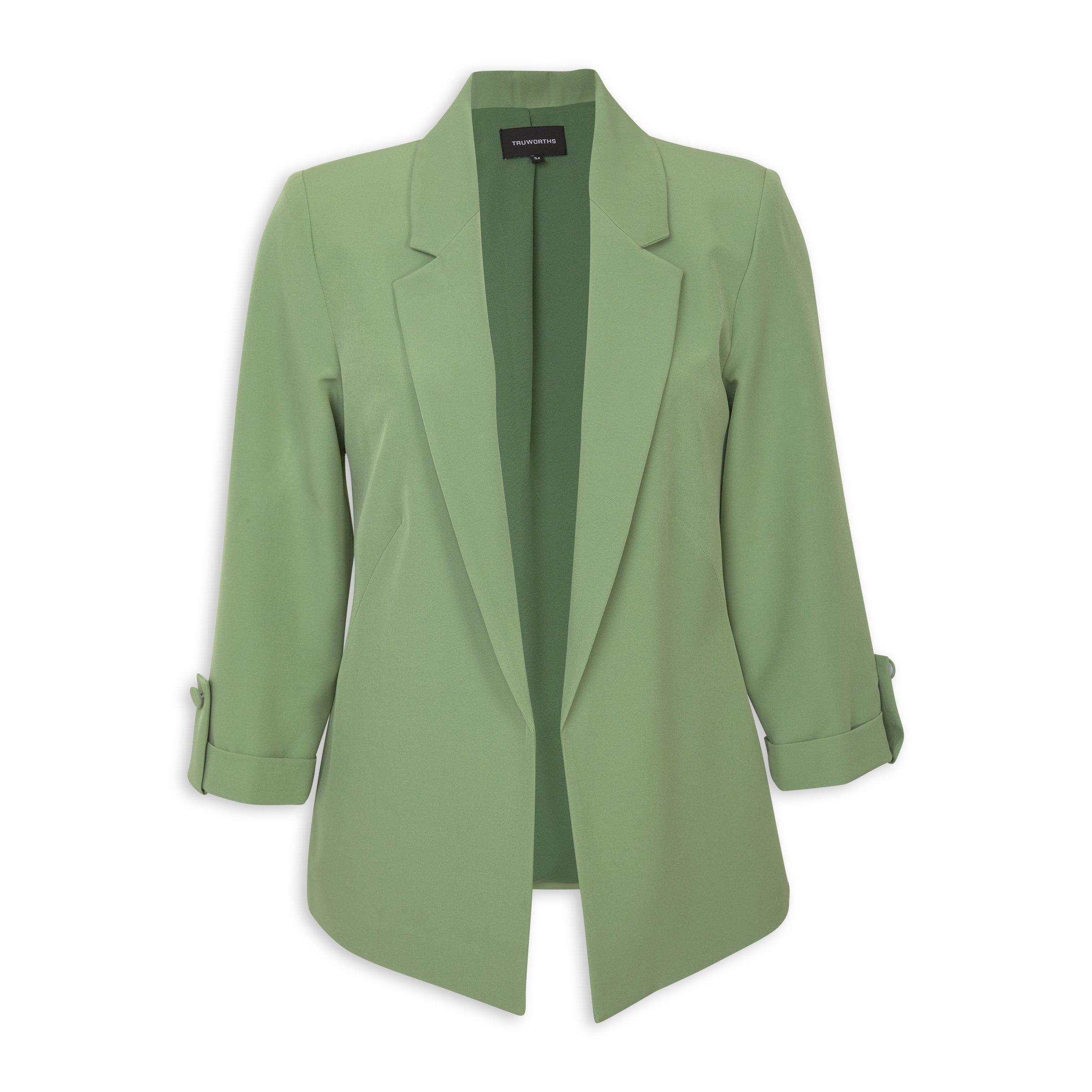Green 3/4 Sleeve Blazer (3219911) | Truworths