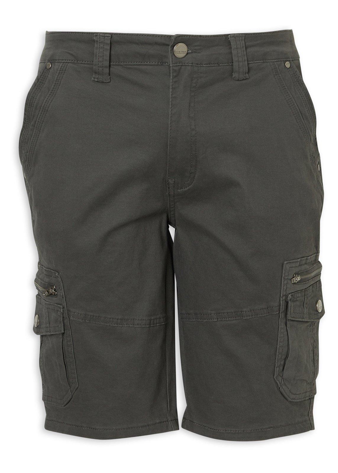 Charcoal Grey Utility Shorts (3219945) | LTD Man