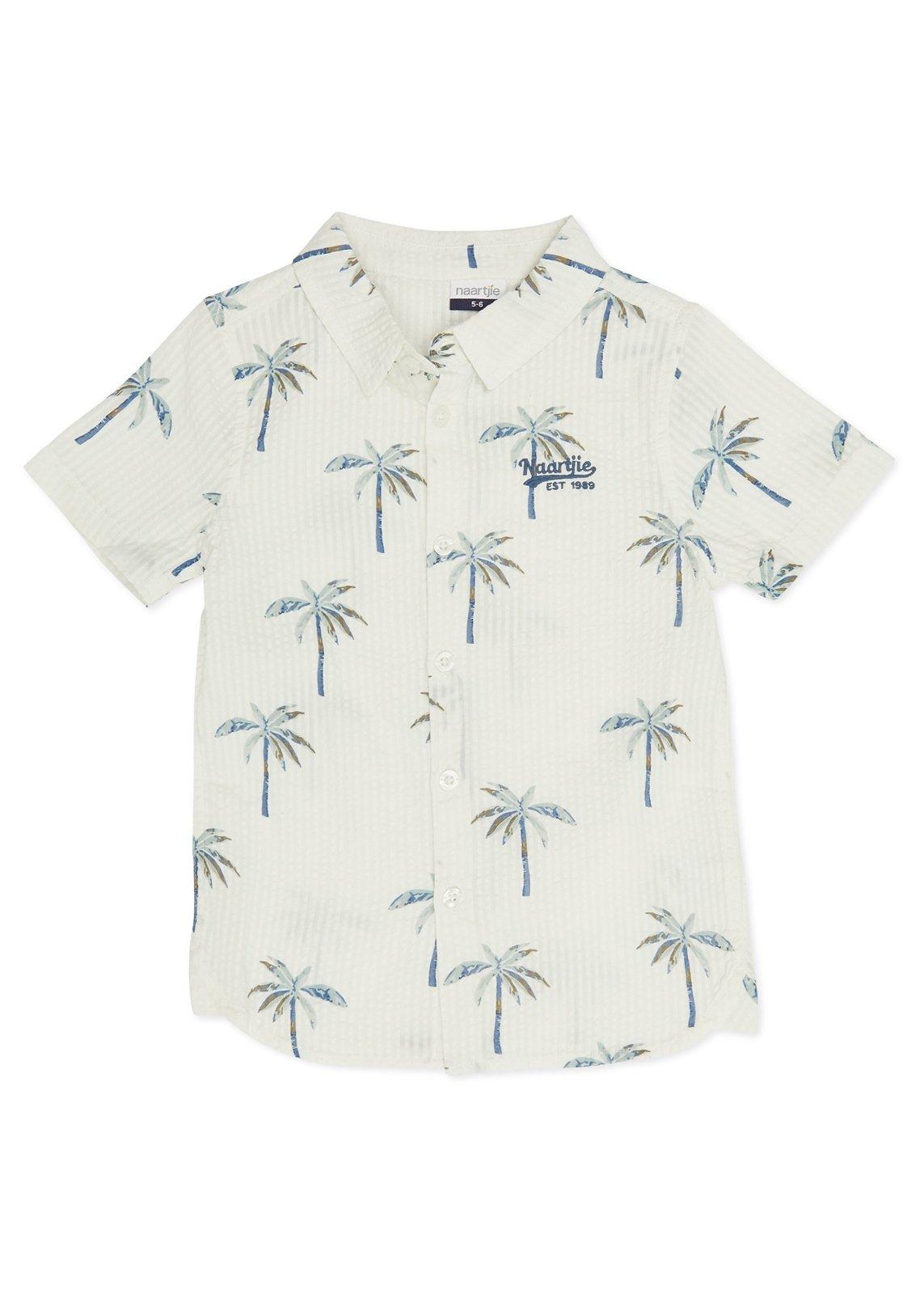 Kids Boys Tropical Palm Leaf Print Shirt & Pant Set main image 0