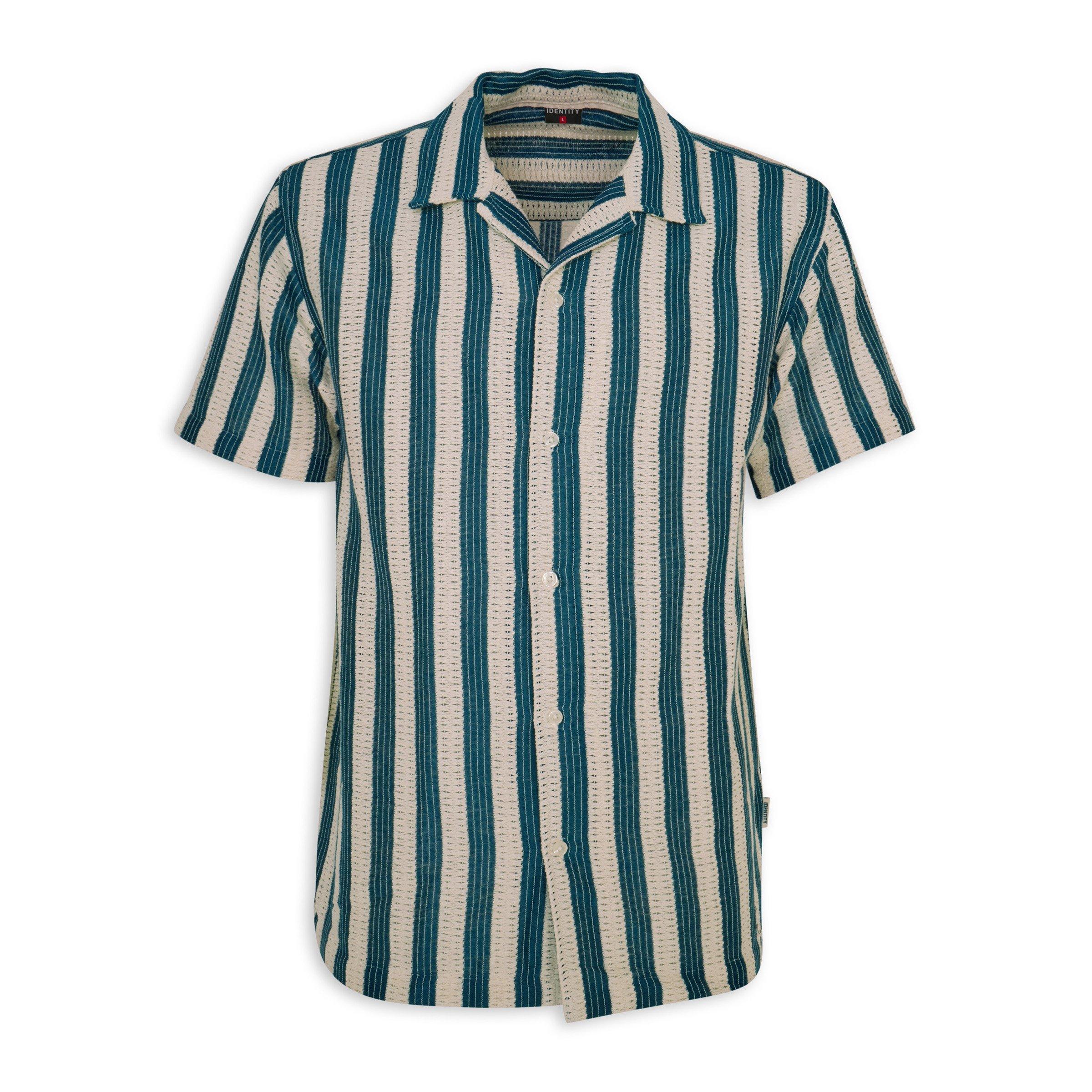 トップス DAIRIKU 21ss Open Collar Shirt Morning Beige Striped Openwork Shirt (3222063) | Identity