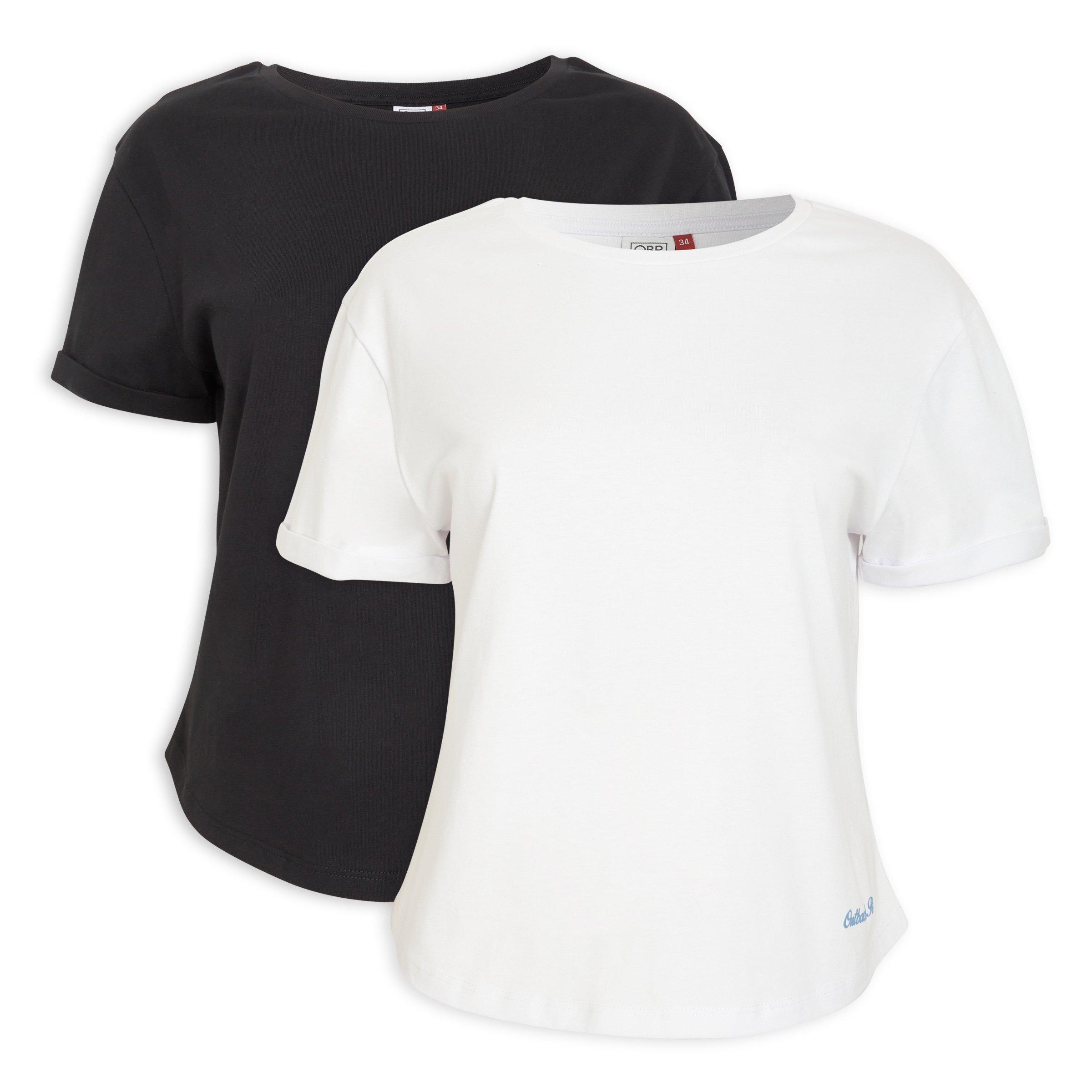 2-pack Black and White T-shirts (3222326) | OUTBACK RED