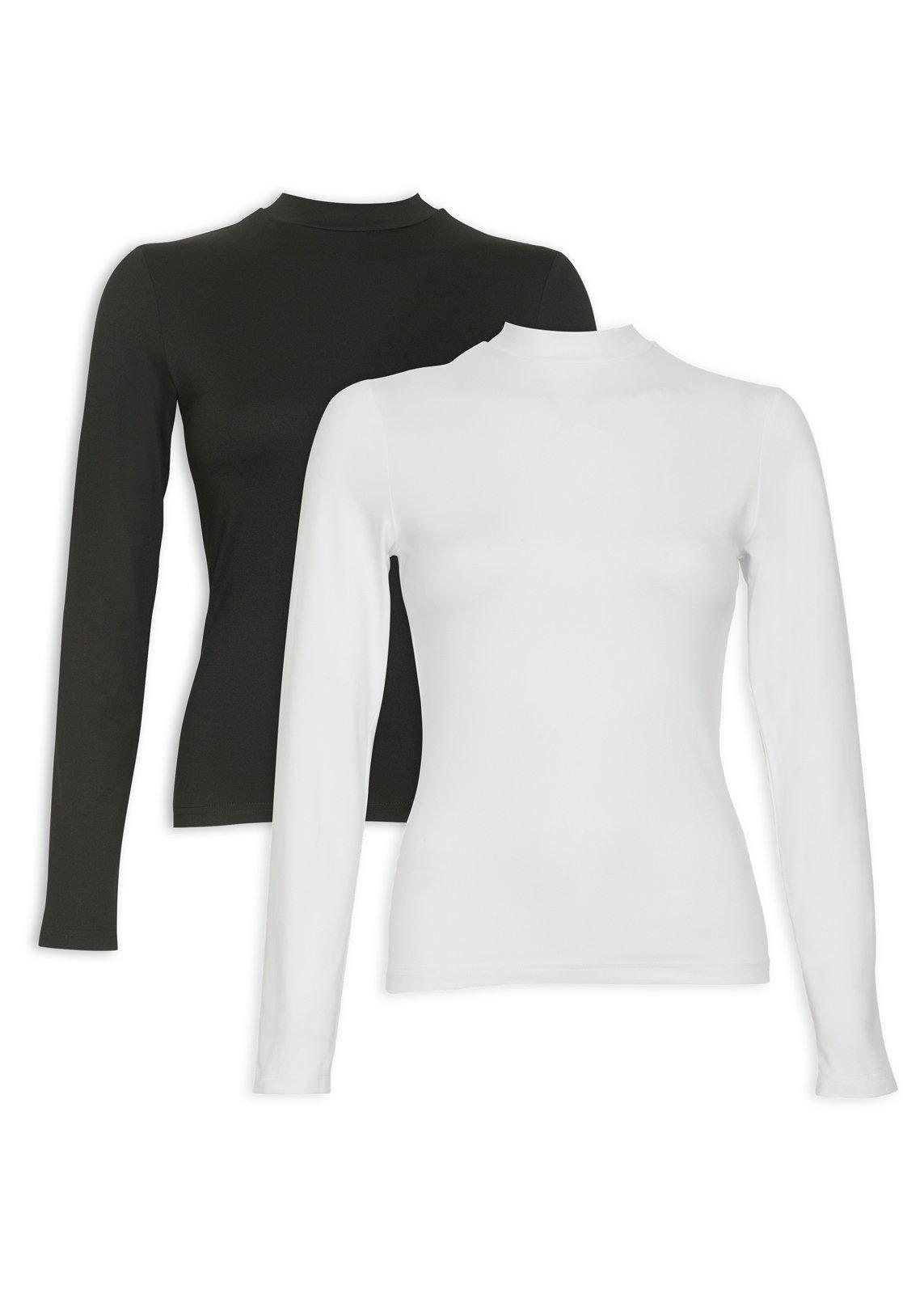 2 In 1 Sheer Long Sleeve Knitted T-Shirts