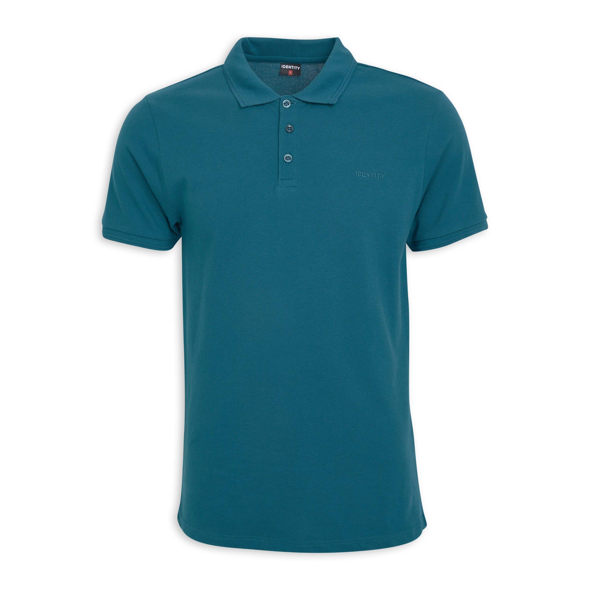Petrol Blue Golfer Shirt (3222603) | Identity
