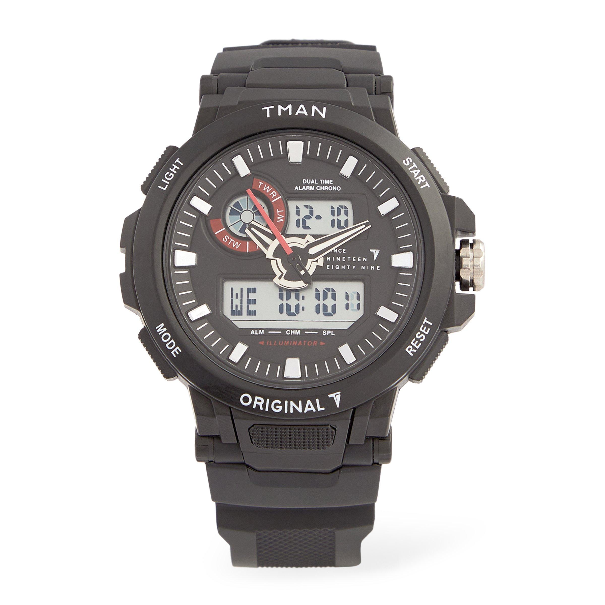 TMAN Premium Black Digital Watch (3223158) | Truworths Man