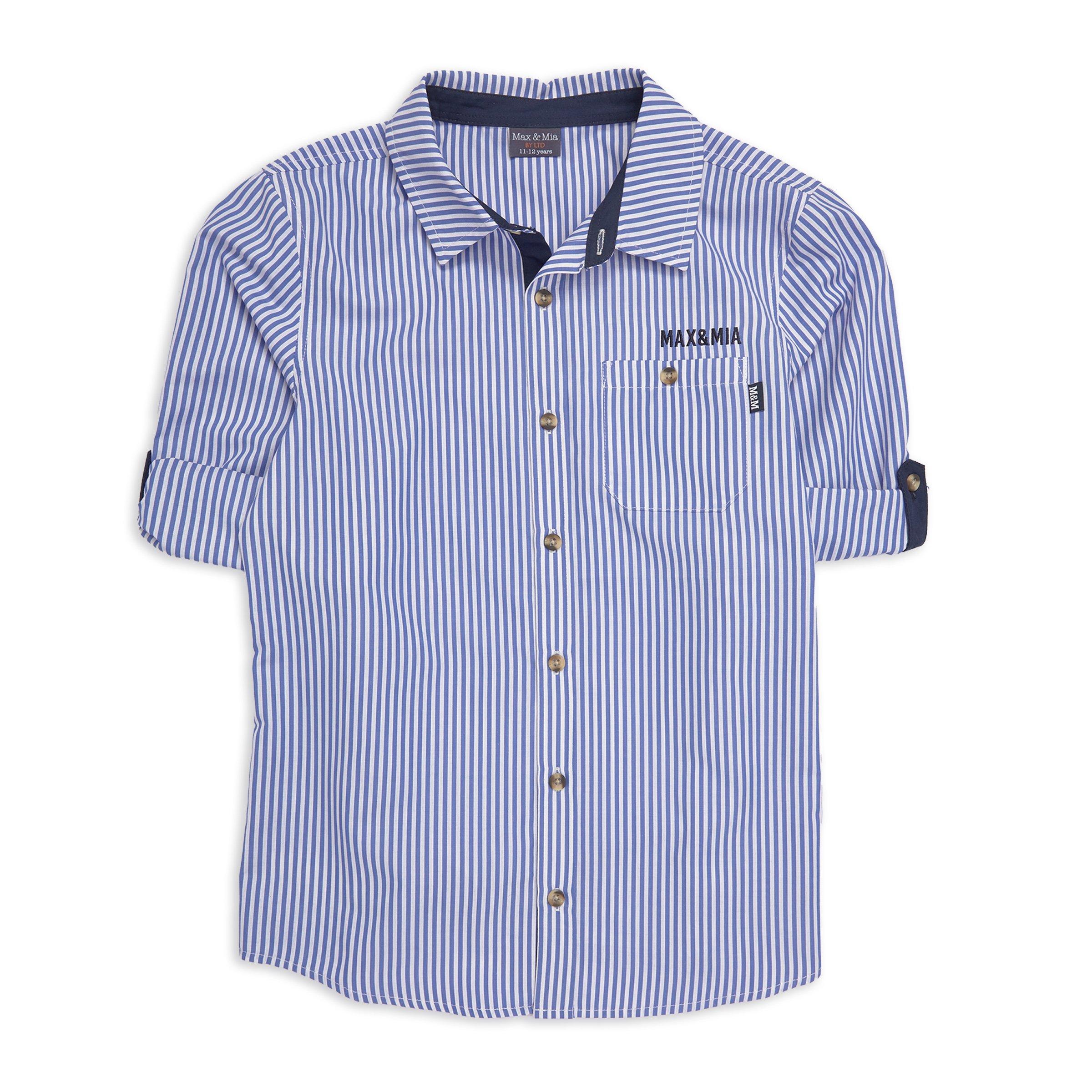 Striped Boy Shirt Powder Blue - Frame