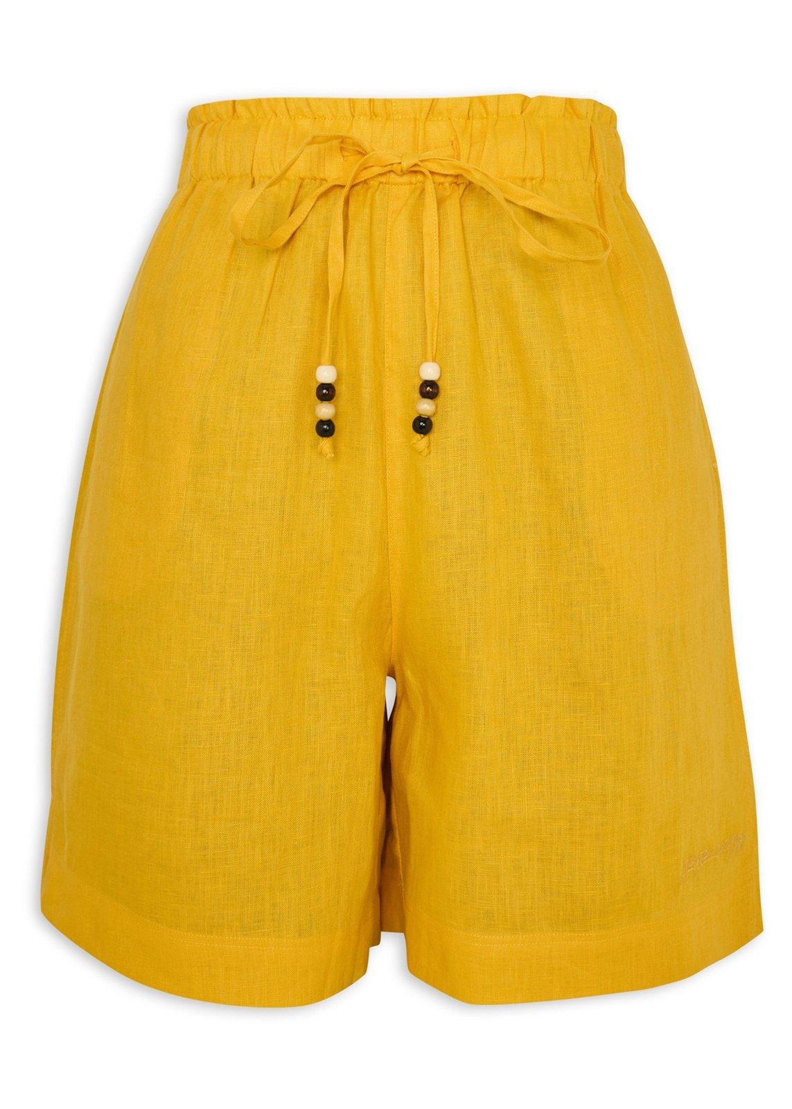 Mustard Linen Shorts (3223688) | Ginger Mary