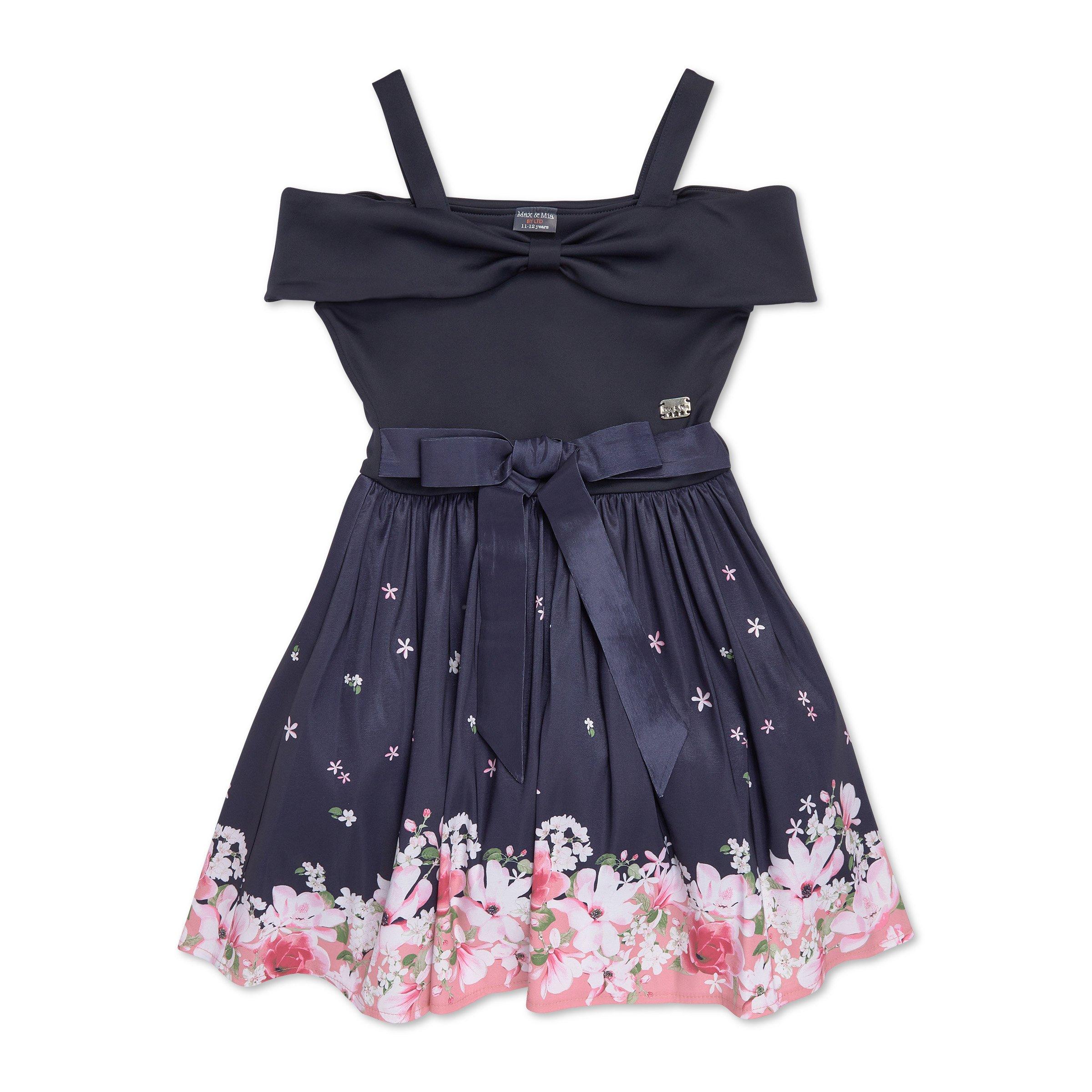 Girls Floral Blast Nautical Dress  4-7 Years