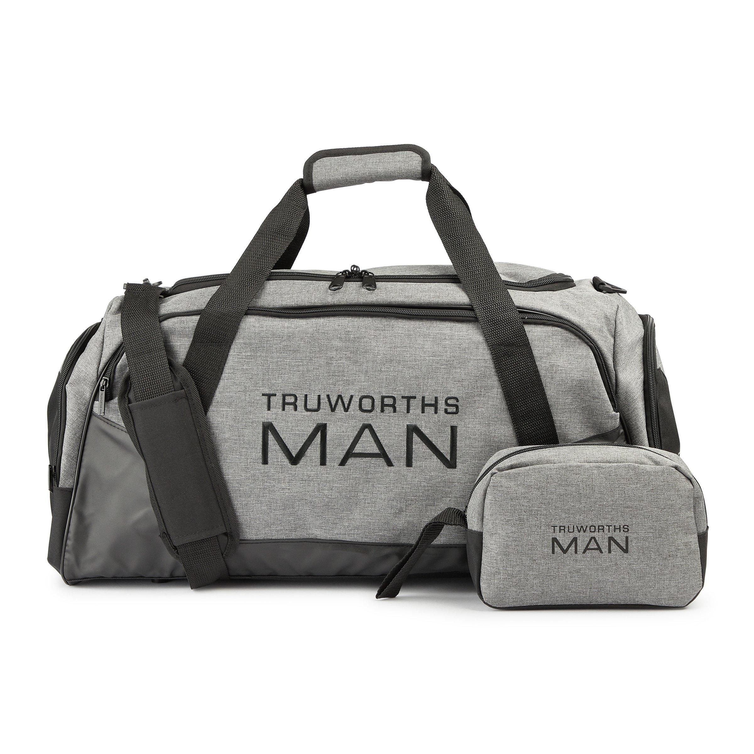 Grey Melange Weekender with Toiletry Bag