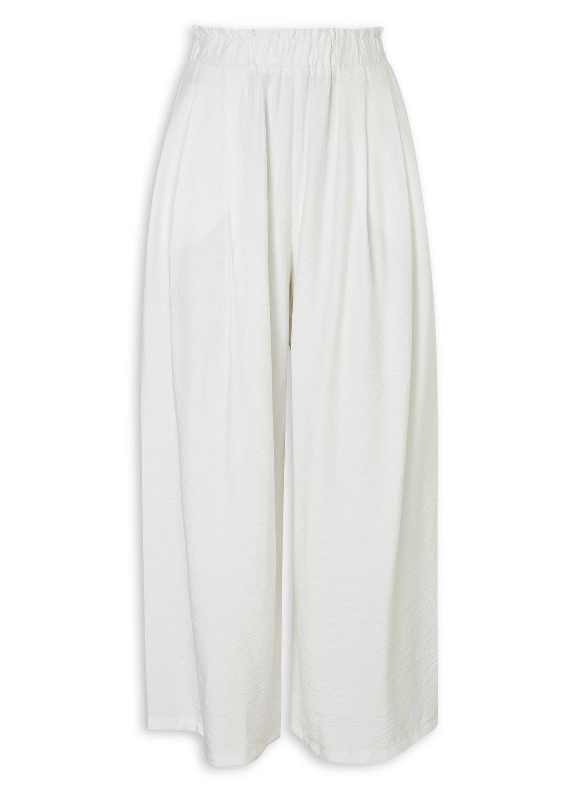 White Wide Leg Elasticated Pants (3224594) | Ginger Mary
