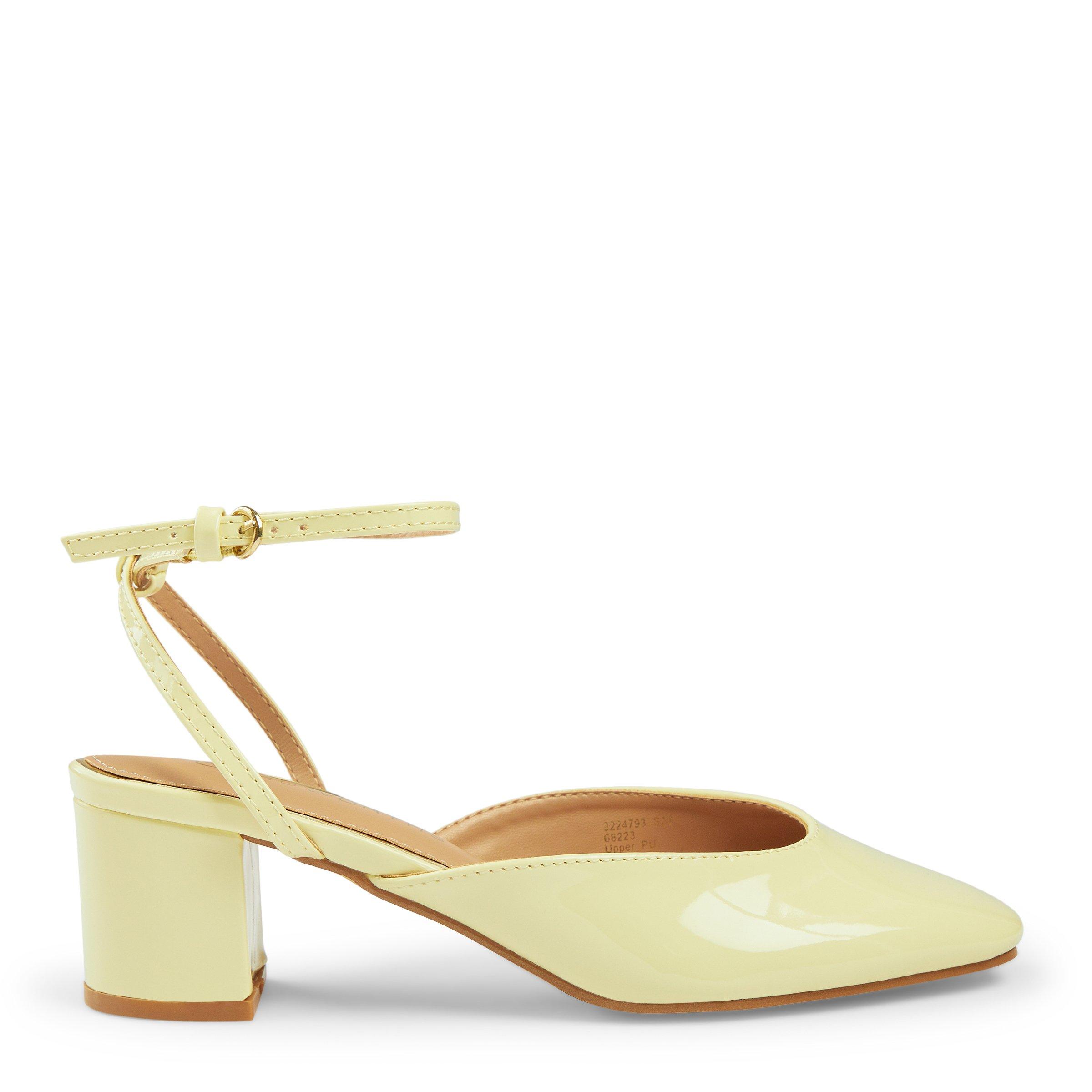 Butter Yellow Patent Block Heels (3224793) Truworths
