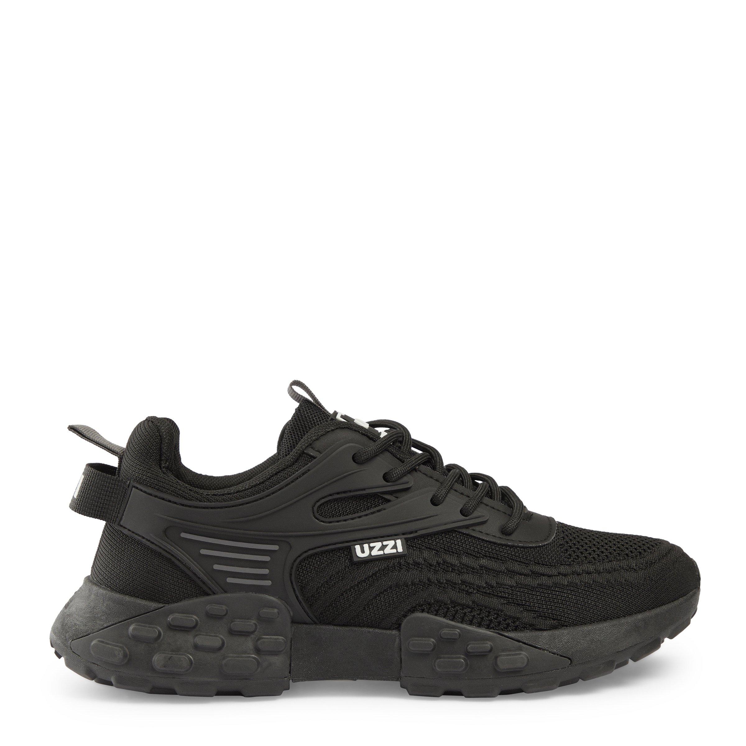 Black Fly Knit Runner Sneakers (3224939) | UZZI