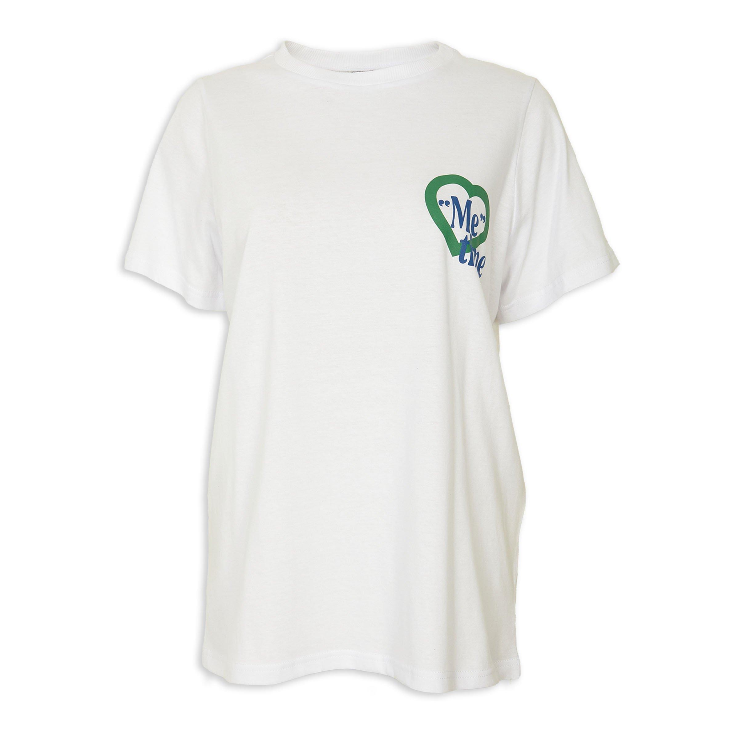 White Oversized Back Print T-shirt (3225278) Inwear