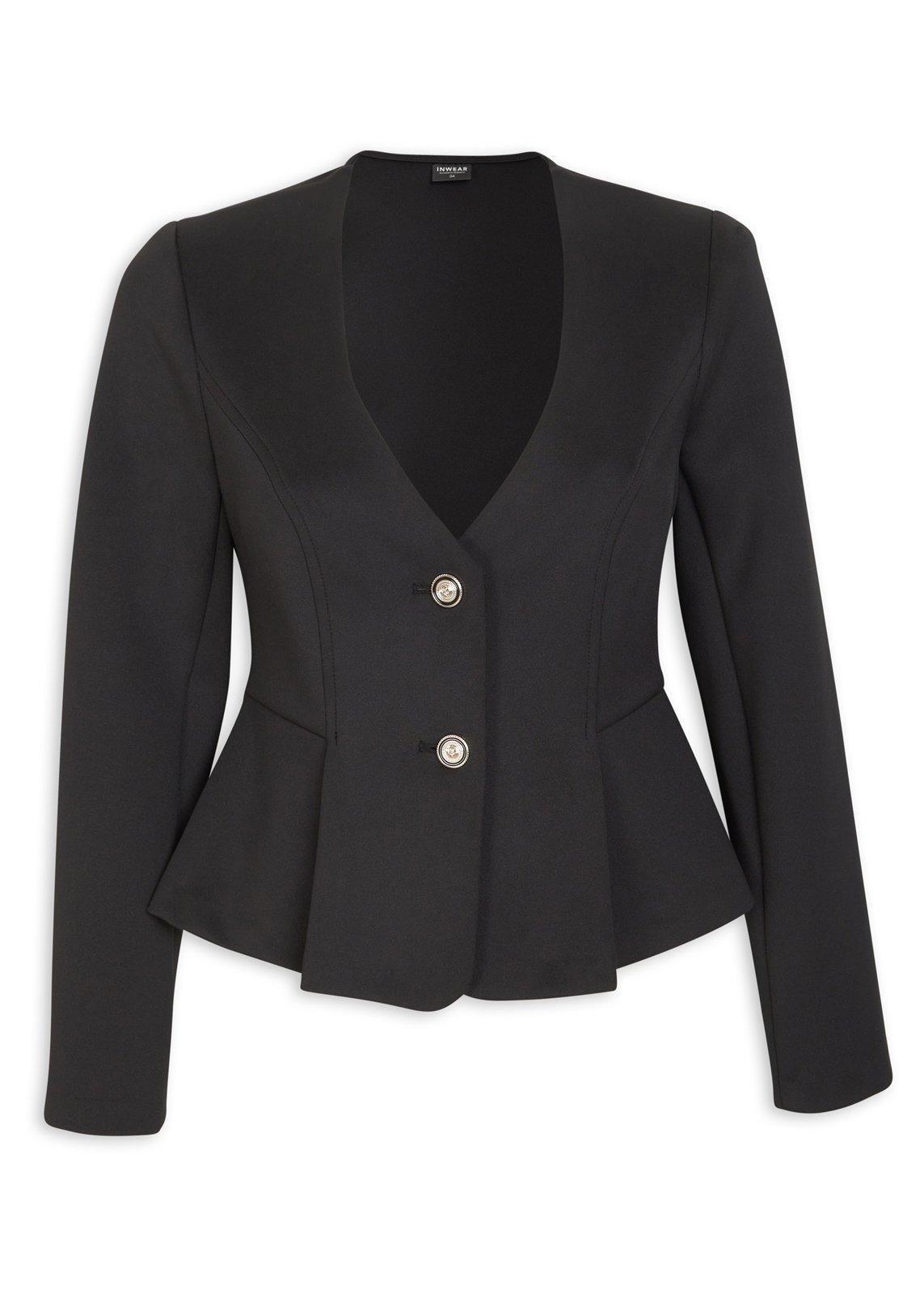 Black Peplum Jacket (3225381) | Inwear