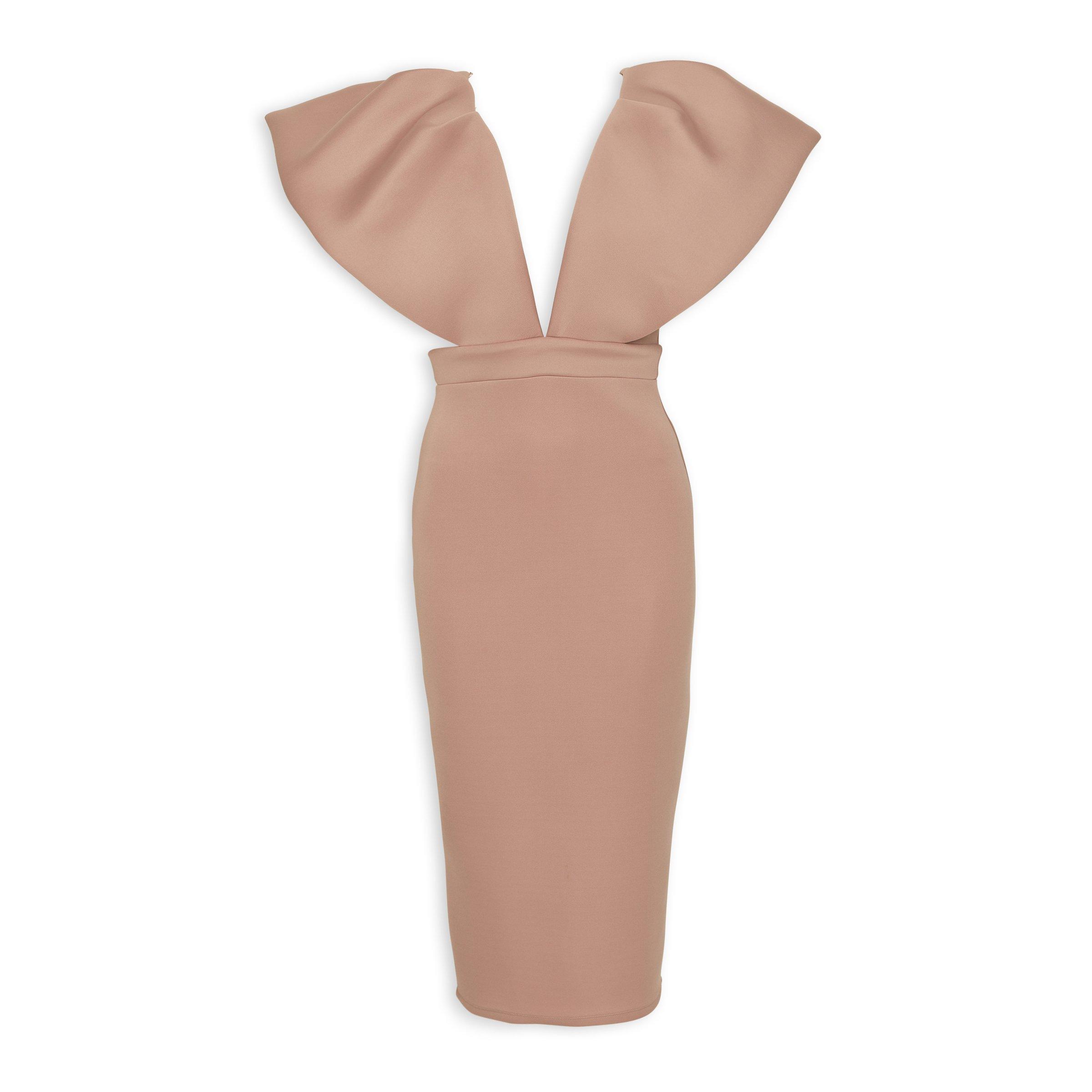 Rose de muse dress Riu Rちゃん リウ Rose Pink Scuba Midi Dress (3226397) | Miss Port